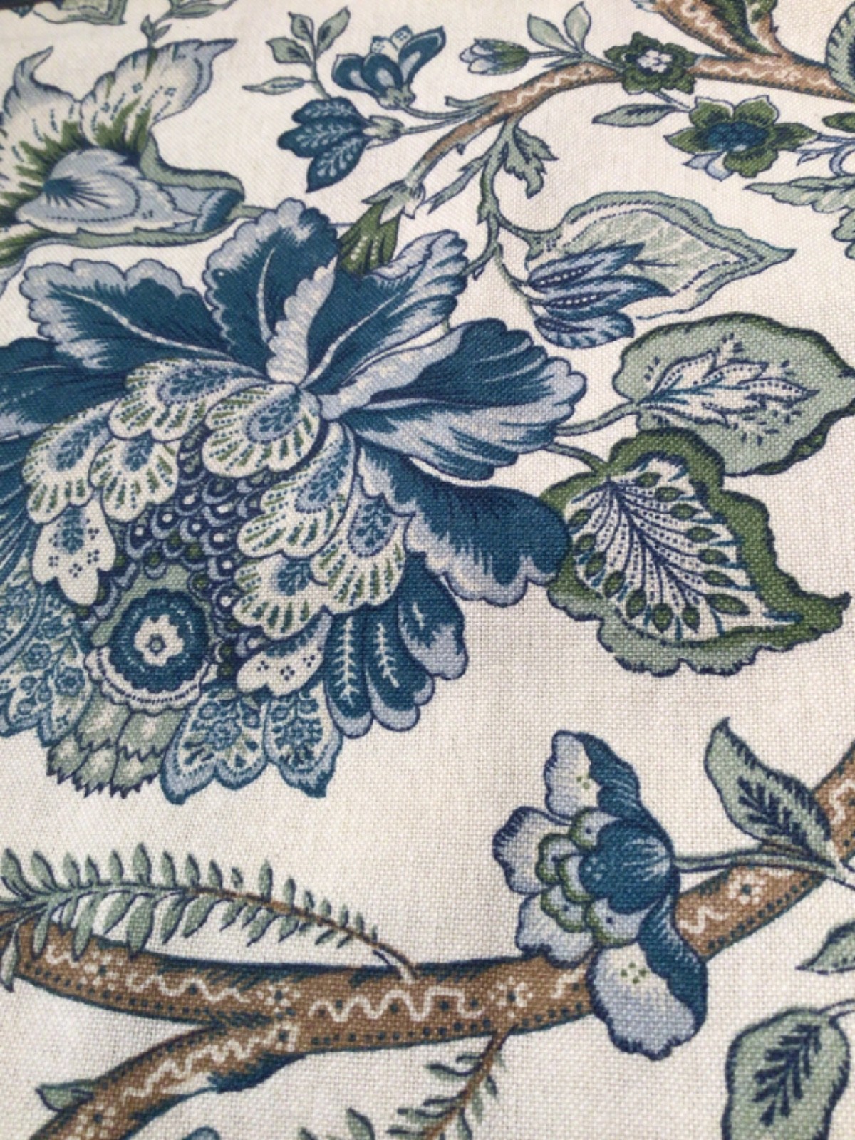 CURATED KRAVET window Panel Curtains 50 x 96 Jacobean Floral Garden 2 PC Set NEW