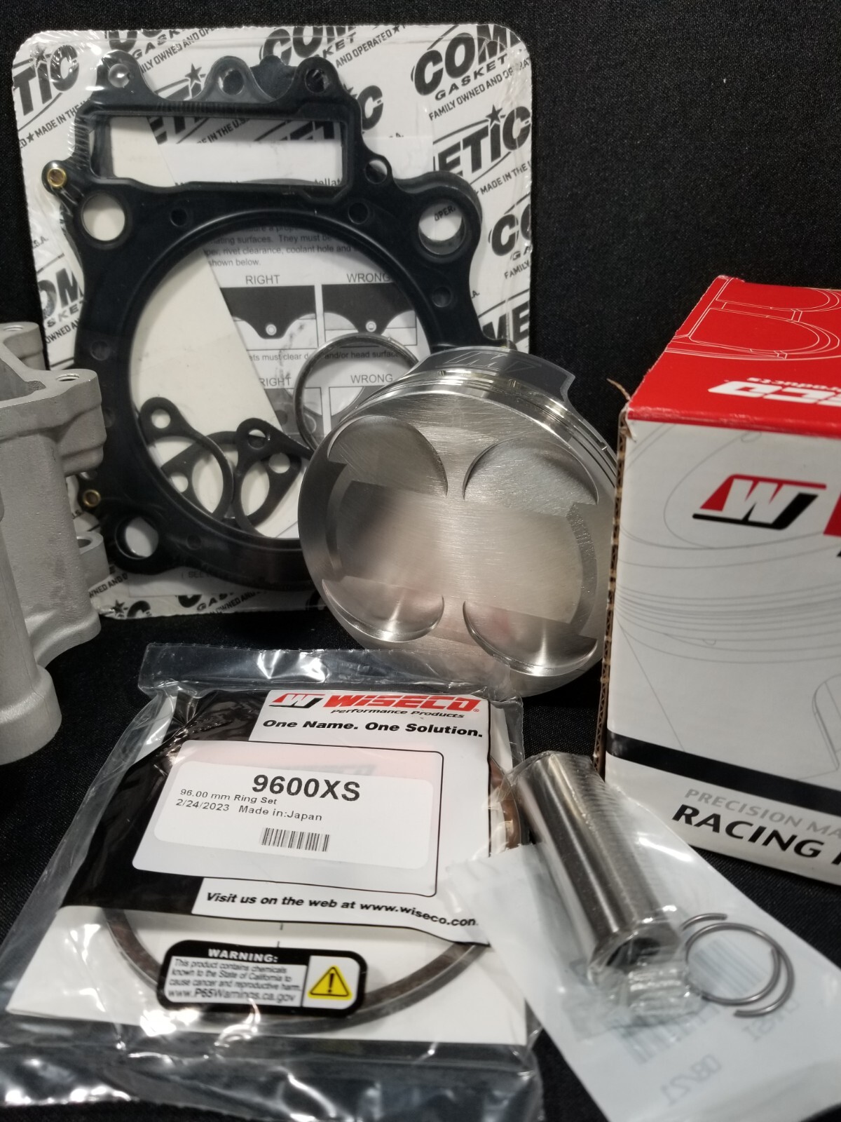 06 + Honda TRX450ER STD Bore Top End Kit Cylinder Works 96mm Cylinder Cometic