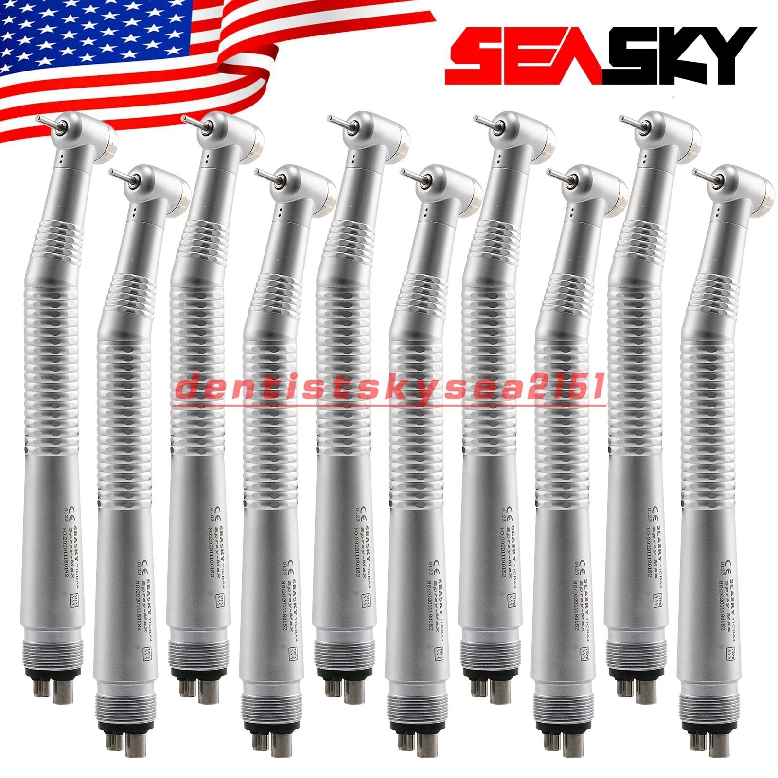 10* NSK PANA MAX Style Dental High Speed Handpiece Push Button 4Hole Air Turbine