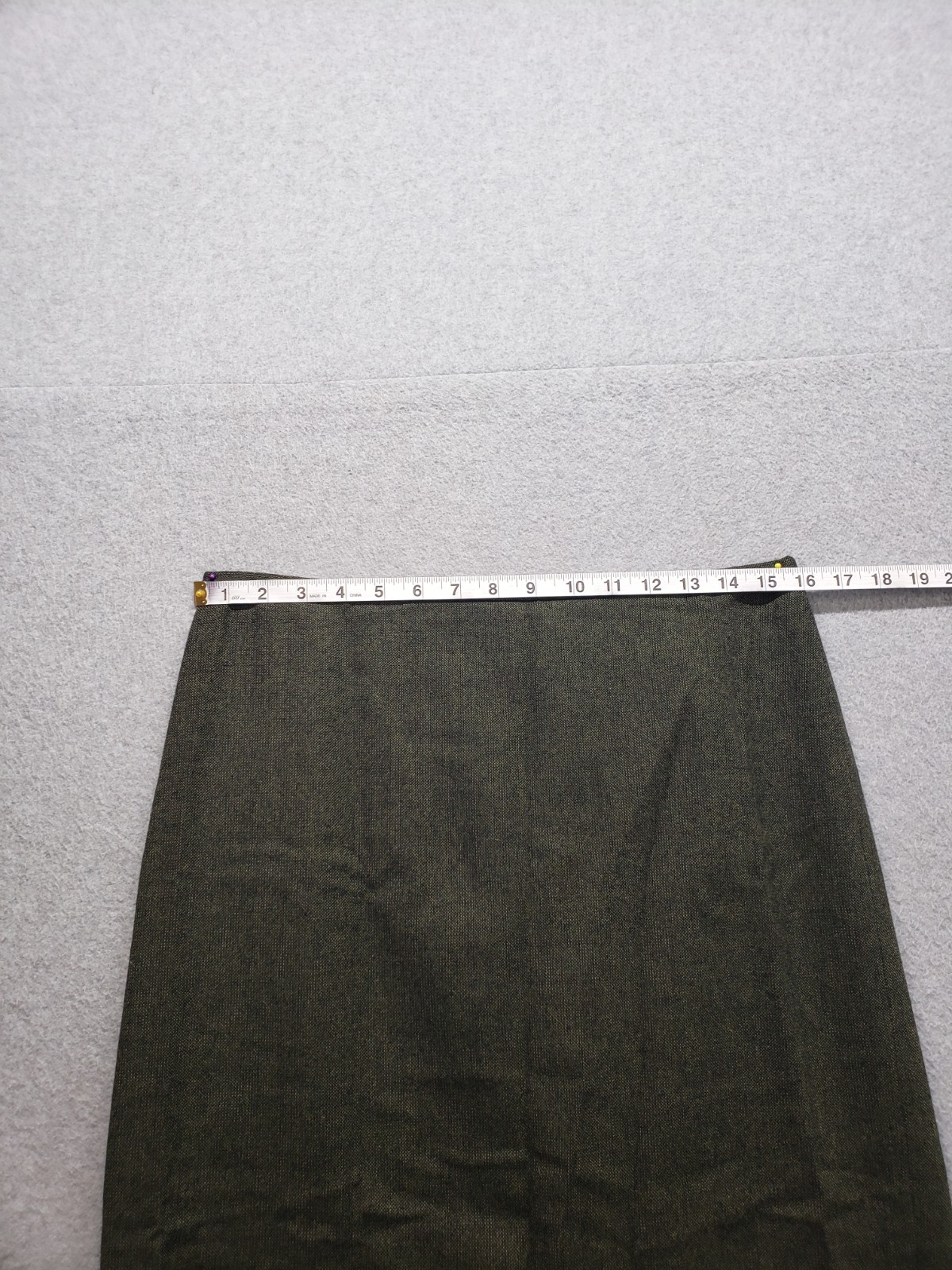 LOFT Women A Line Skirt 10 Brown Knee Length Slit Back Zip Career Formal Office