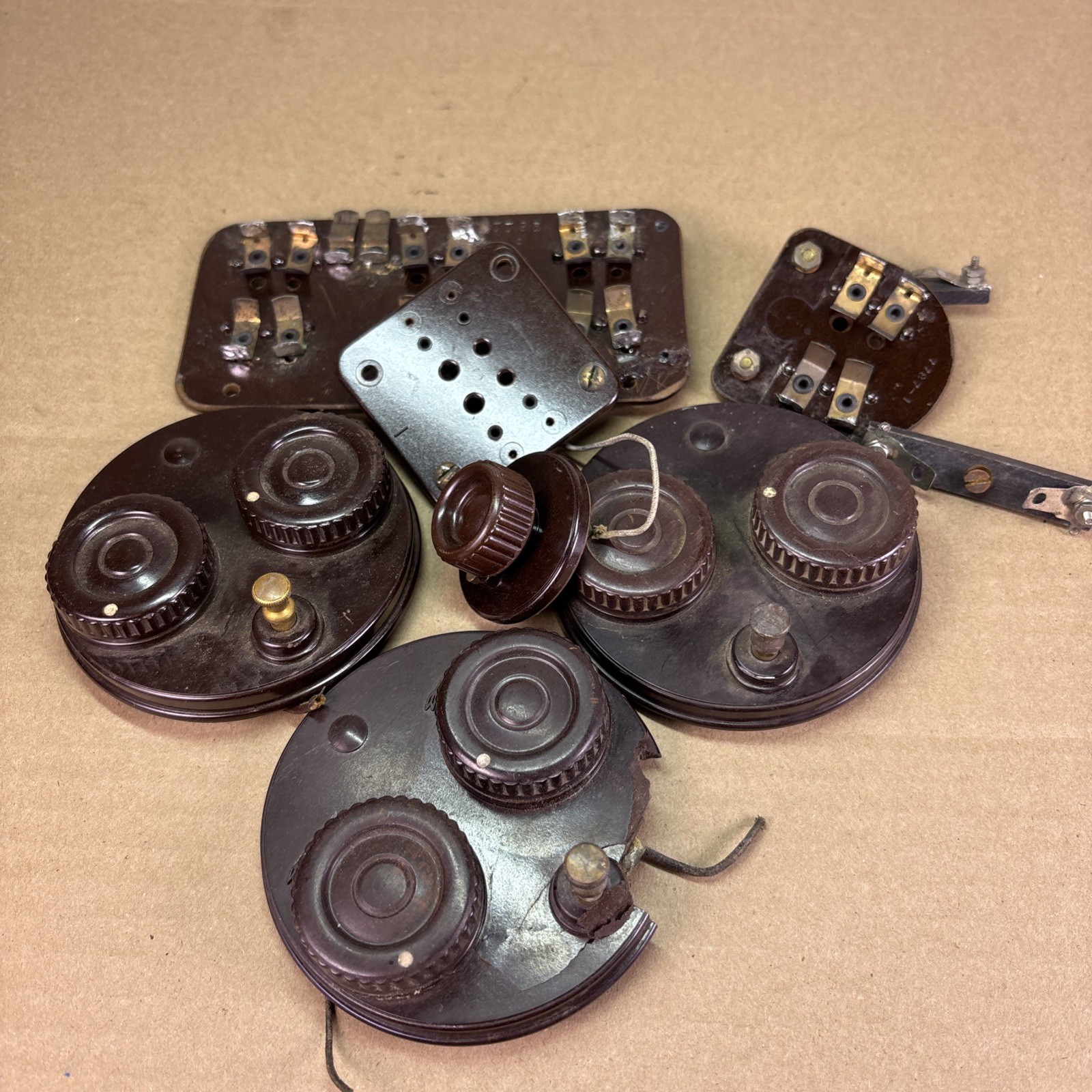 VTG Lot of 1950s Rotary Wafer Assembly Switches & Multi-Deck Ham Radio Parts