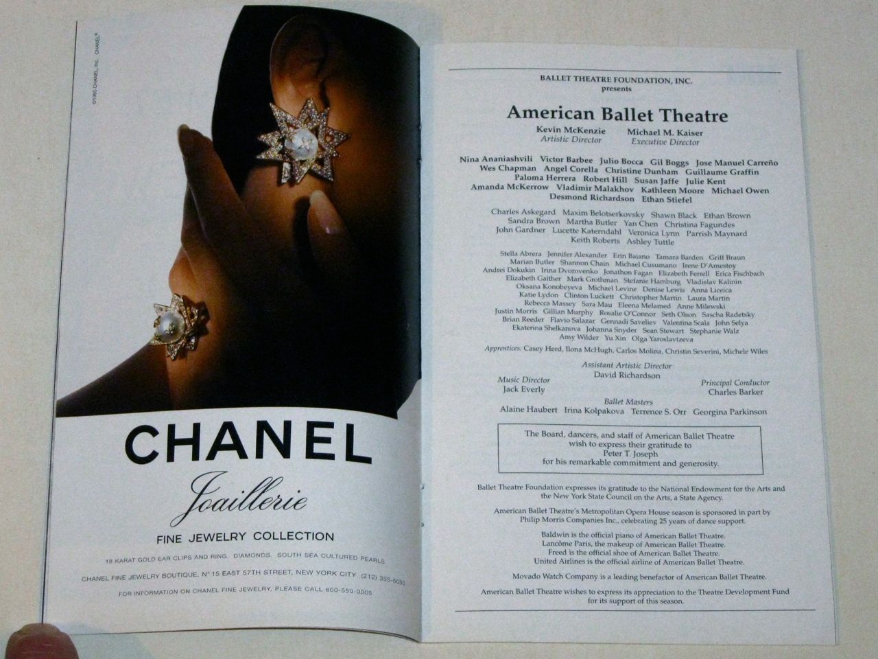 Rare 1997 AMERICAN BALLET Theatre STAGEBILL Playbill! OTHELLO at Lincoln Center!