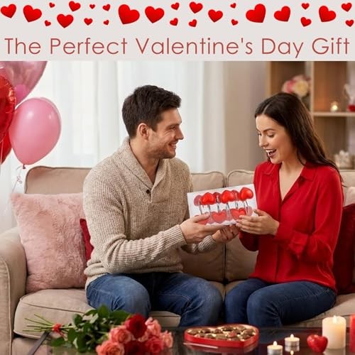 12PCS Red Heart Shower Curtain Hooks Valentine's Day Bathroom Decorative,