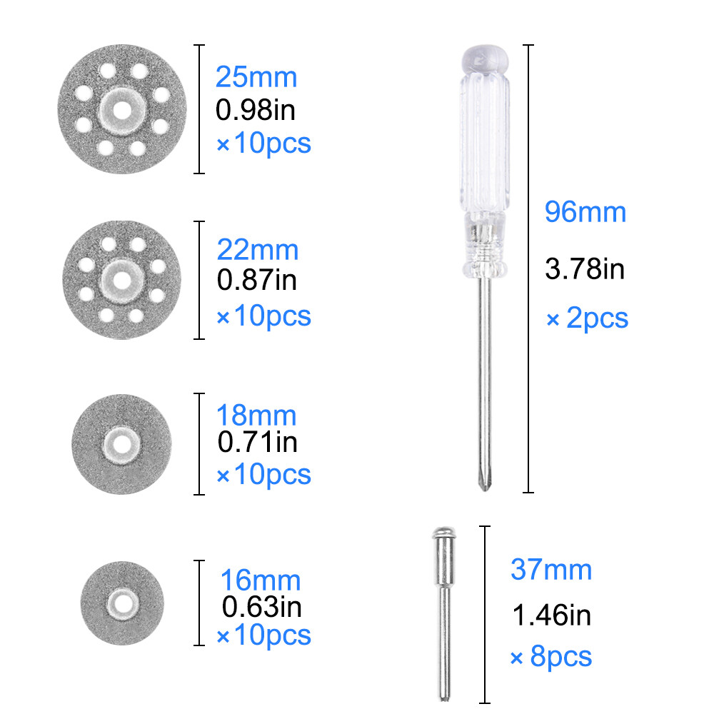 50x Diamond Cutting Wheel For Dremel Rotary Tool Die Grinder Metal Cut Off Disc