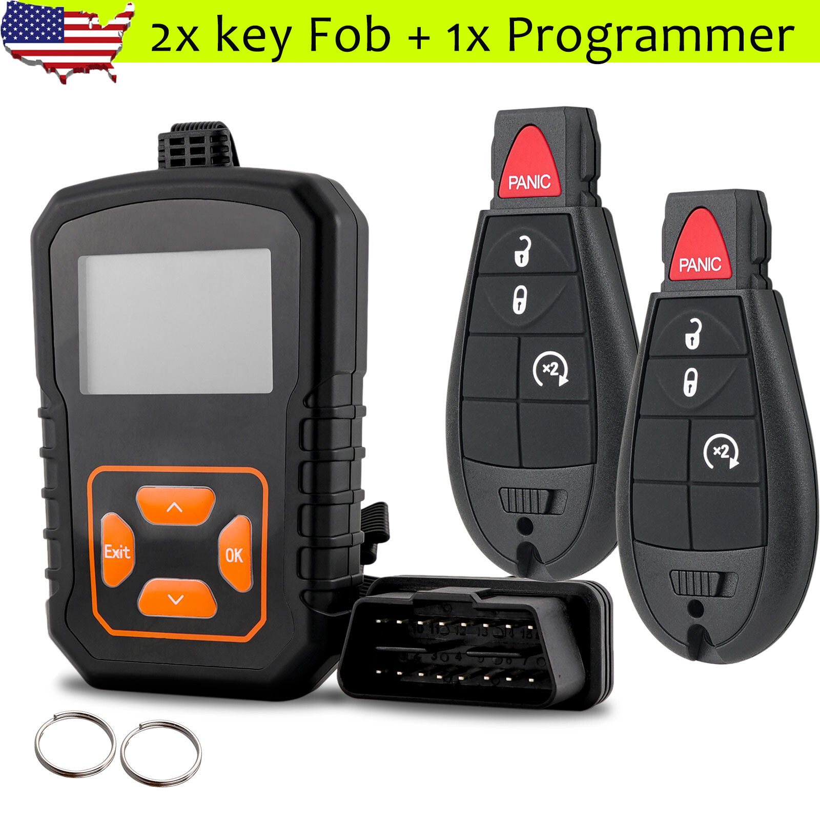 2 For 2009 2010 2011 2012 Dodge Ram 1500 2500 3500 Remote Fob Key Program Tool