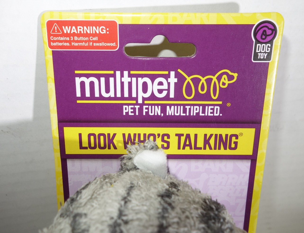 Multipet Look Who's Talking Kitten Cat Dog Plush Toy Squeeze Real Life Sound