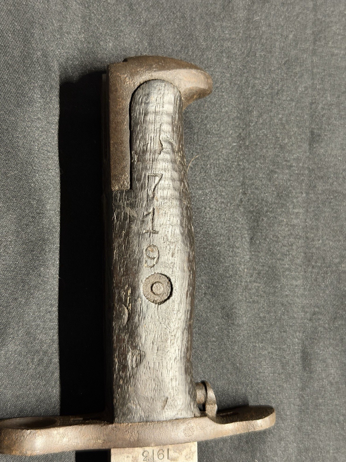 Pre- WWI WW1 US AEF Springfield Armory SA M1905 Bayonet! Dated 1913!