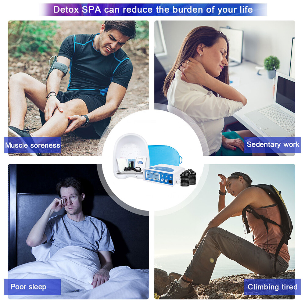 Ionic Detox Foot Spa Ionized Relax Cleanse Machine w/ Footbath Tub Far Infrared