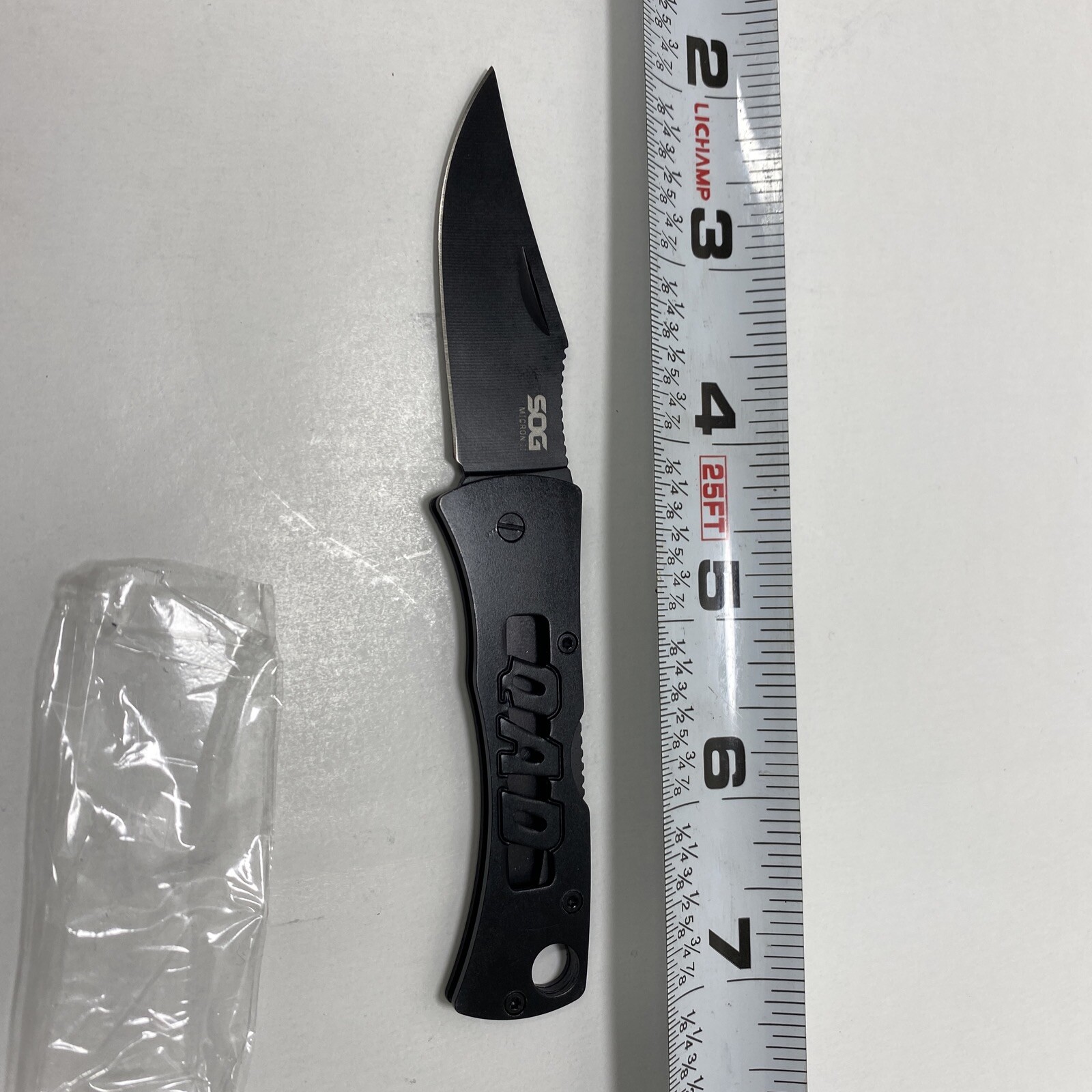 SOG Micron II QAD Pocket Knife Lockback Plain Edge Blade New KNIFE