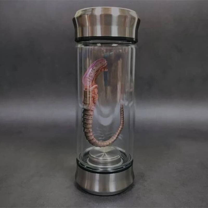USA Alien Jar Xenomorph Specimen Facehugger Embryo Glass Jar Movie Prop Replica