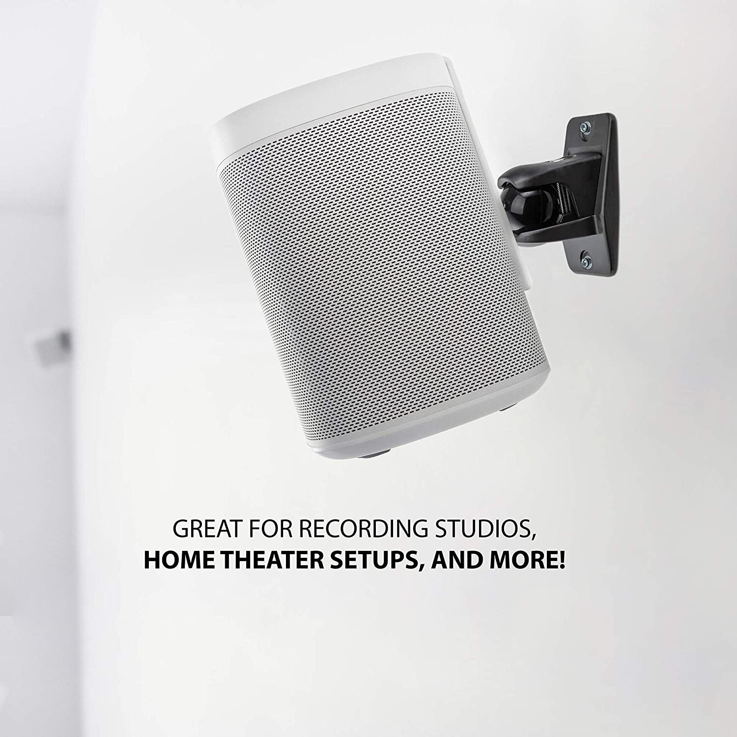 Jumbl, Stainless Steel Speaker Wall Mount Bracket, Pack of 2 (10 Lbs Max)