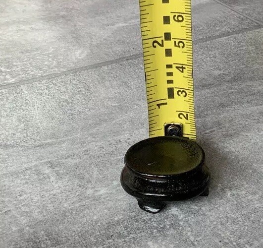 Miniature Chinese Cloisonné Lidded Ginger Jar With Stand and Original Box VTG