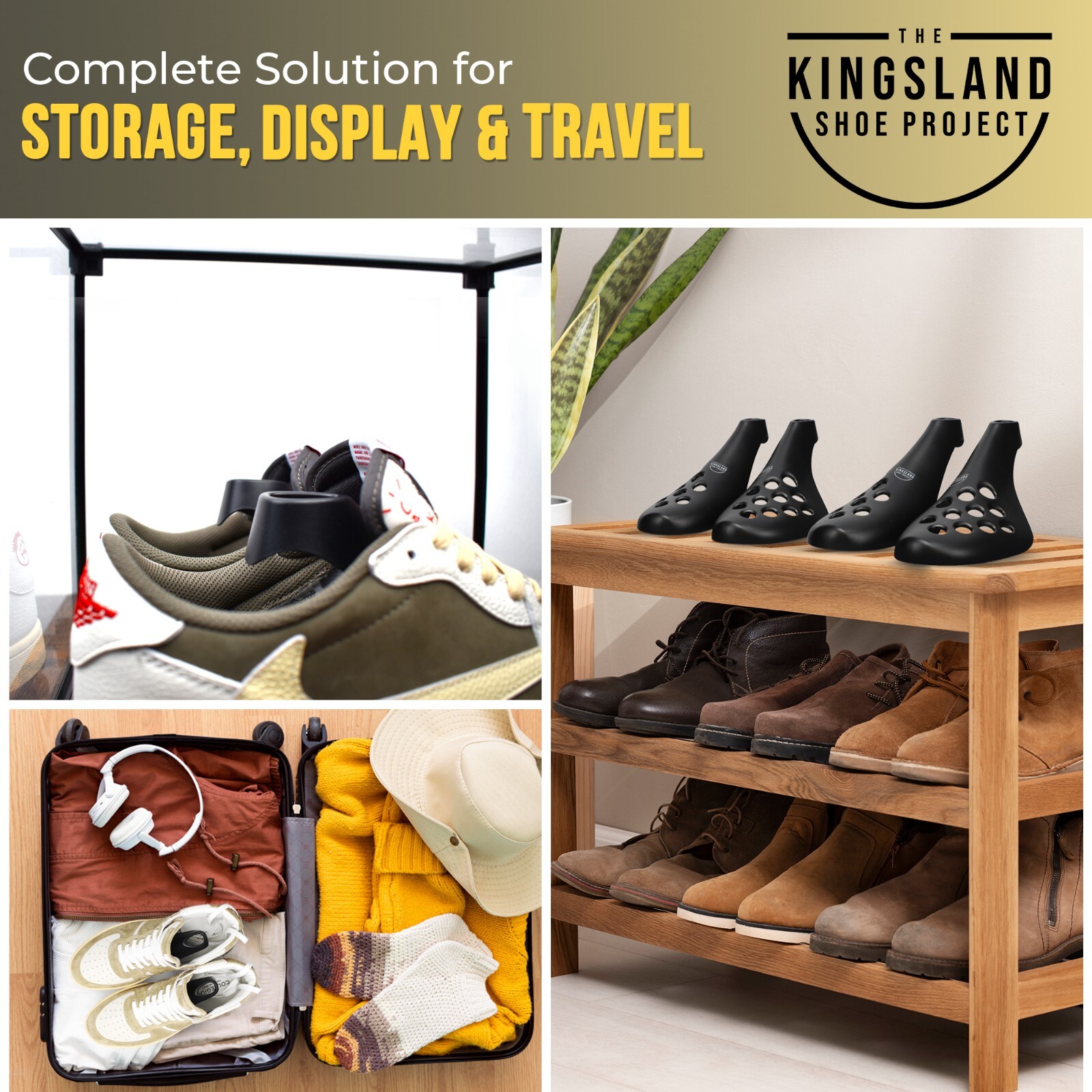 10 Pack - Fresh Flow Shoe Trees for Sneakers, Shoes & Boots, Limit Creases +Wear