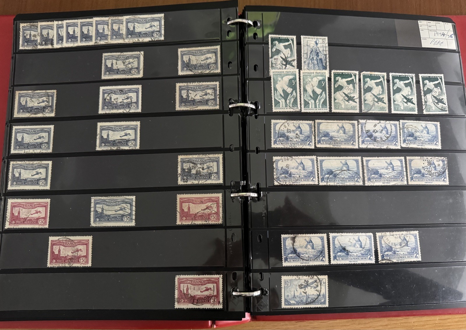 France Stamp Collection With 70 Pages PVC Album 1900-Modern-Some Early Good CV