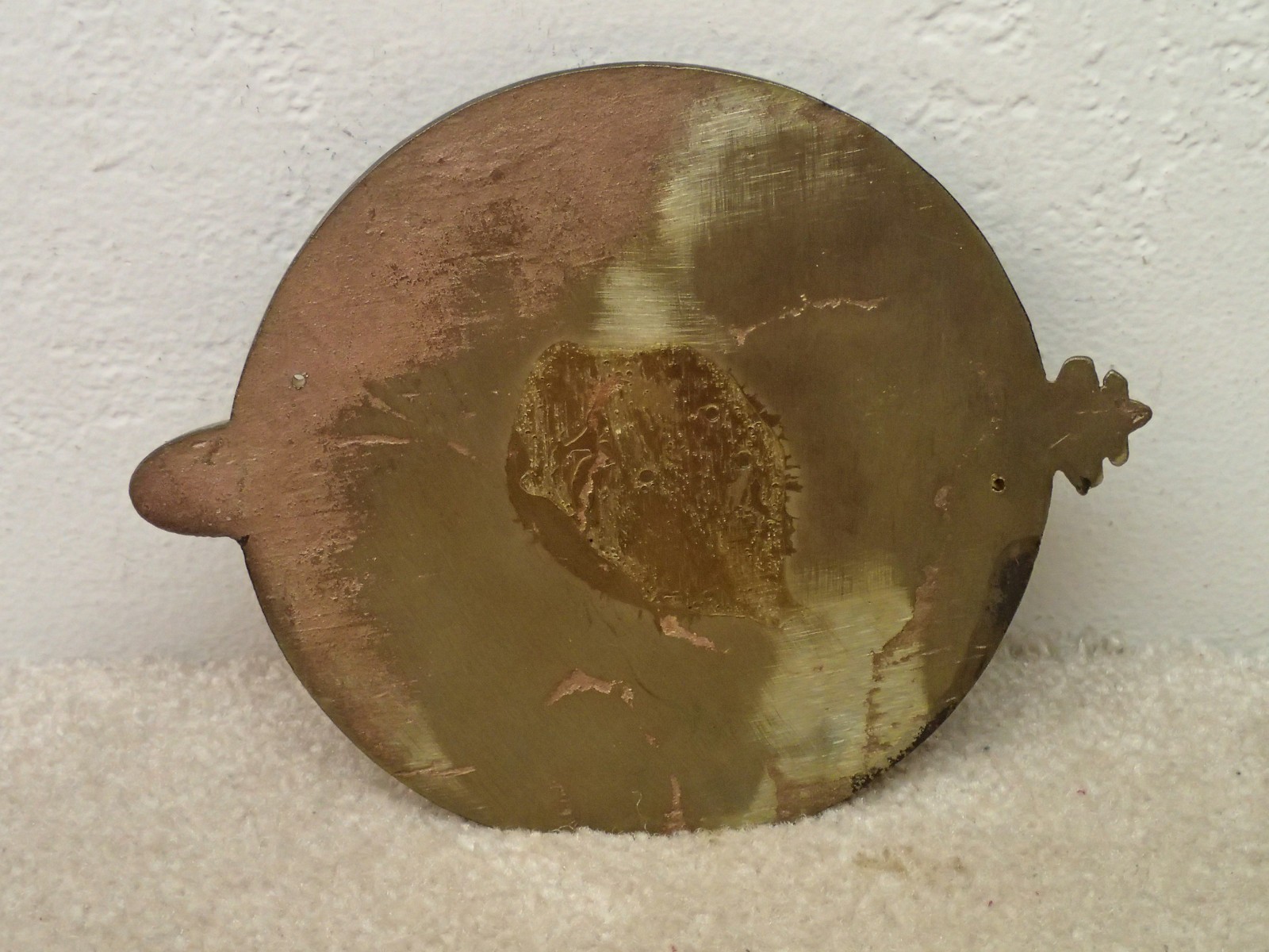 Vintage US Navy Naval Submarine School Brass Plaque