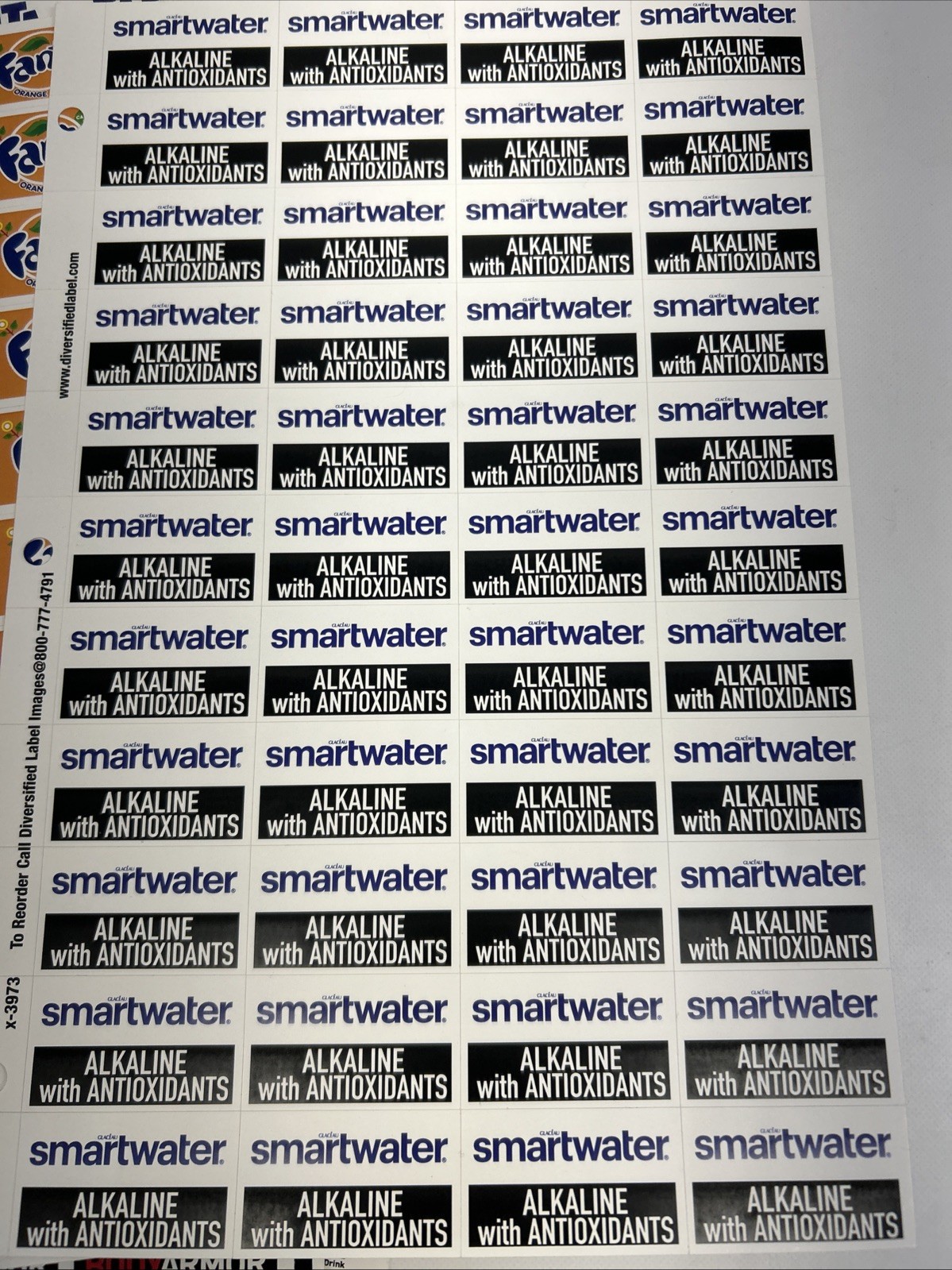 Coca-Cola Co. Drink Products Sticker / Shelf Tags 1”x 1-5/8” (16 Sheets)