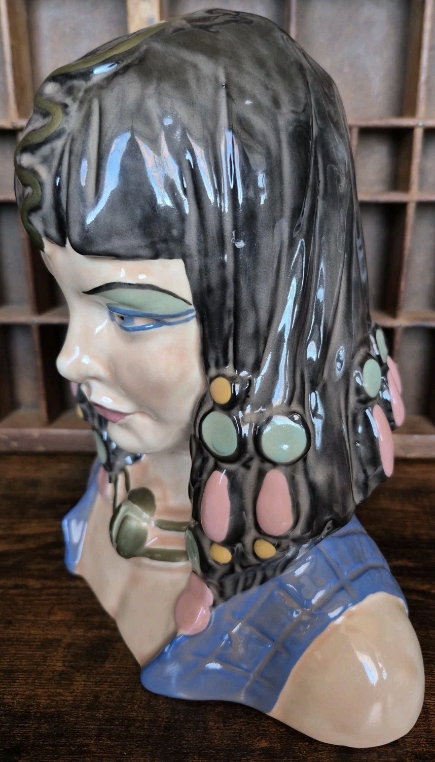 1994 Cleopatra Lady Head Vase Ltd Ed Unforgettable Women Larry Zimpleman 89/100