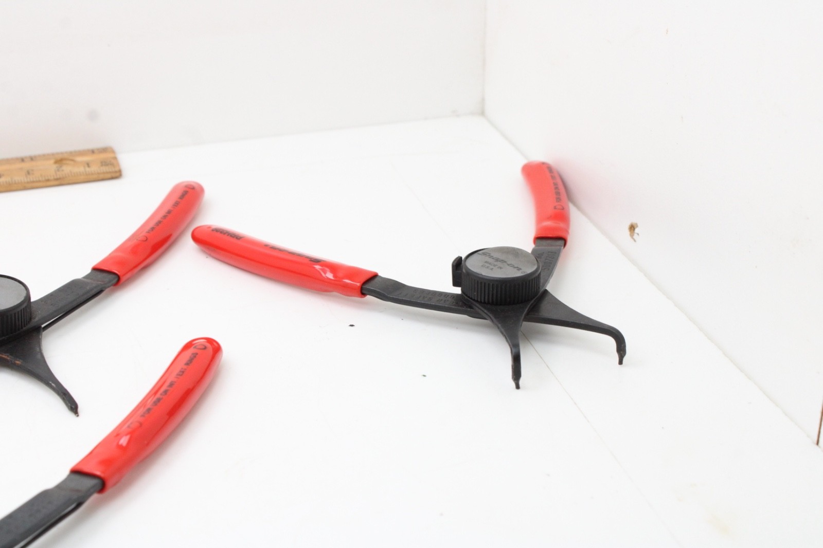Snap On PRH406 6 Piece Red Rubber Handle Snap Ring Pliers Set USA