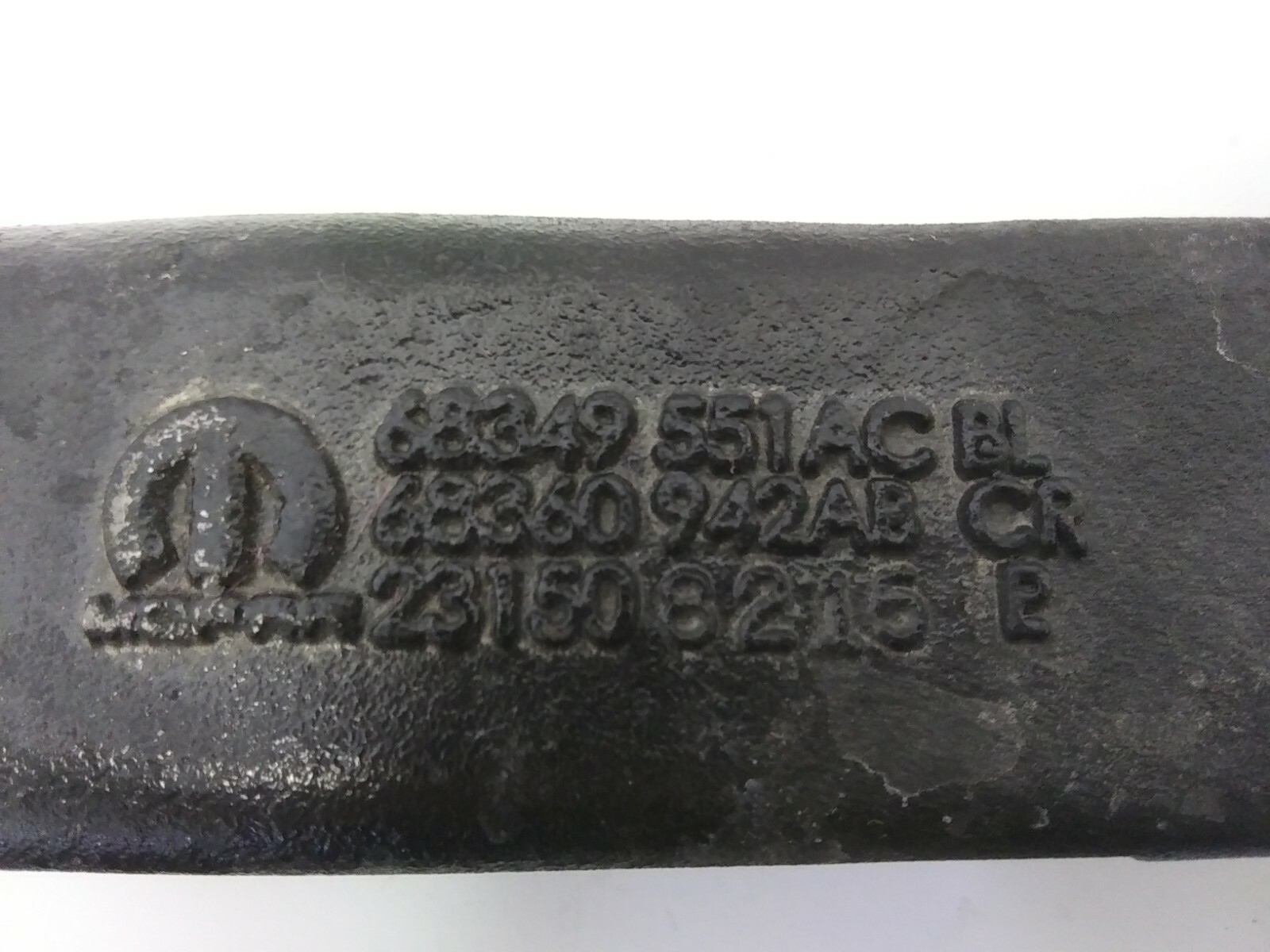 2019 2024 Dodge RAM 2500 3500 Front Tow Hooks BLACK OEM 68349551AC