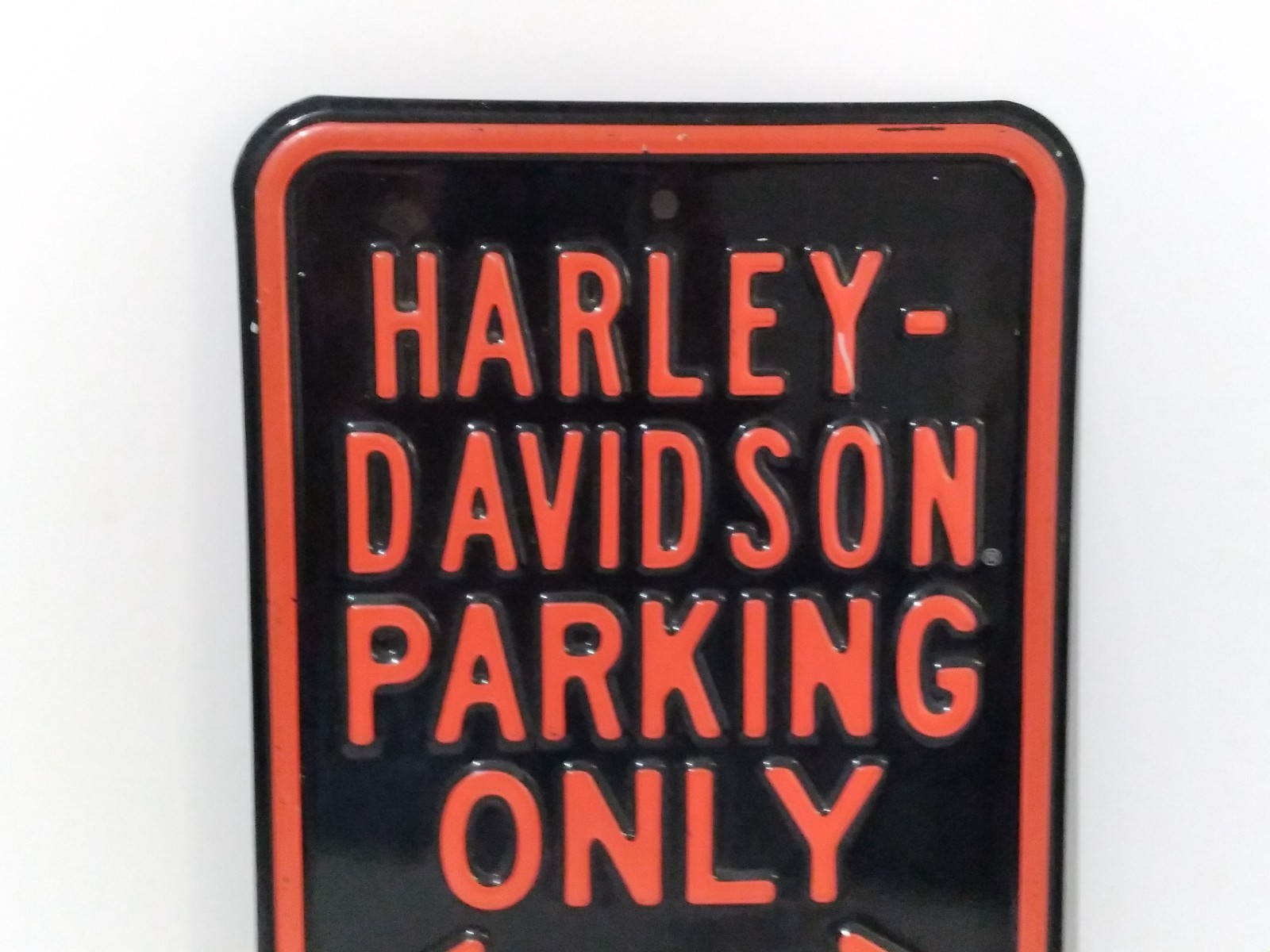 Harley-Davidson Parking Only Sign By Ande Rooney Metal Tin 2.15lbs 11.5" X 18"