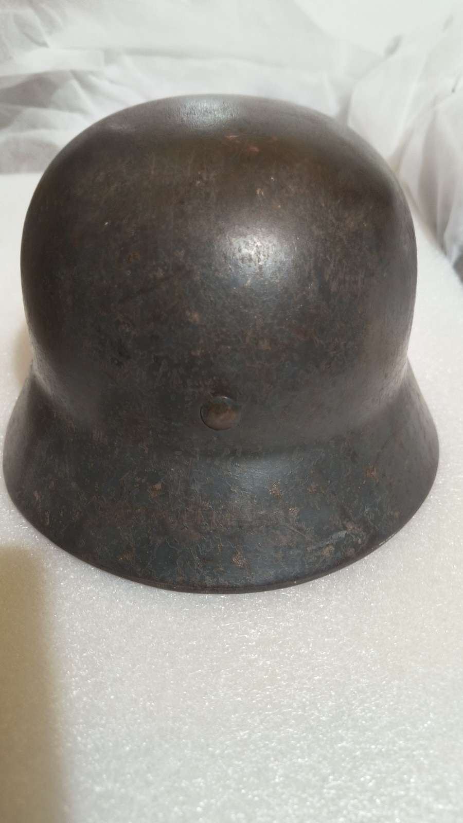 WW2 ~ M35 German Helmet ~ EF64 ~ w/ Liner