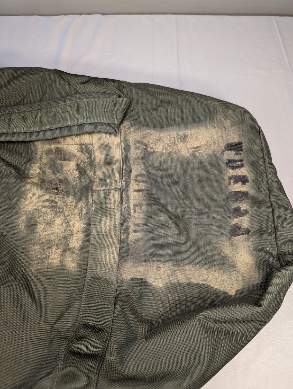 Improved Duffel Bag Green Good US Military Zipper Deployment Flight Travel USGI