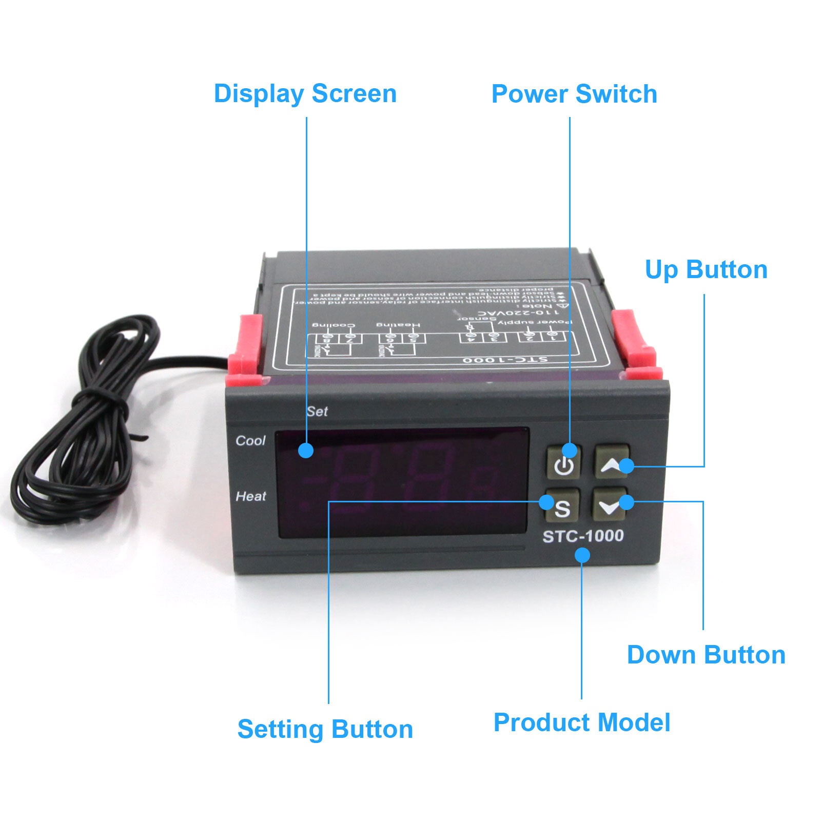 AC 110V Universal STC-1000 Digital Temperature Controller Thermostat w/ Sensor