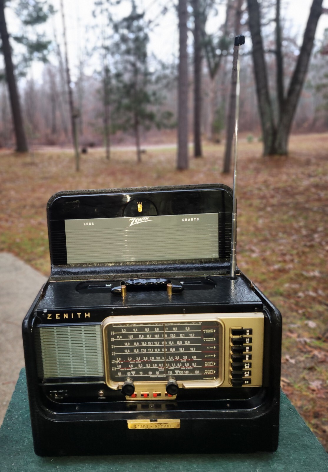 Mid-Century ZEINTH TRANSOCEANIC Multi-Band Radio ~ Model B600 ~ 1959/1962