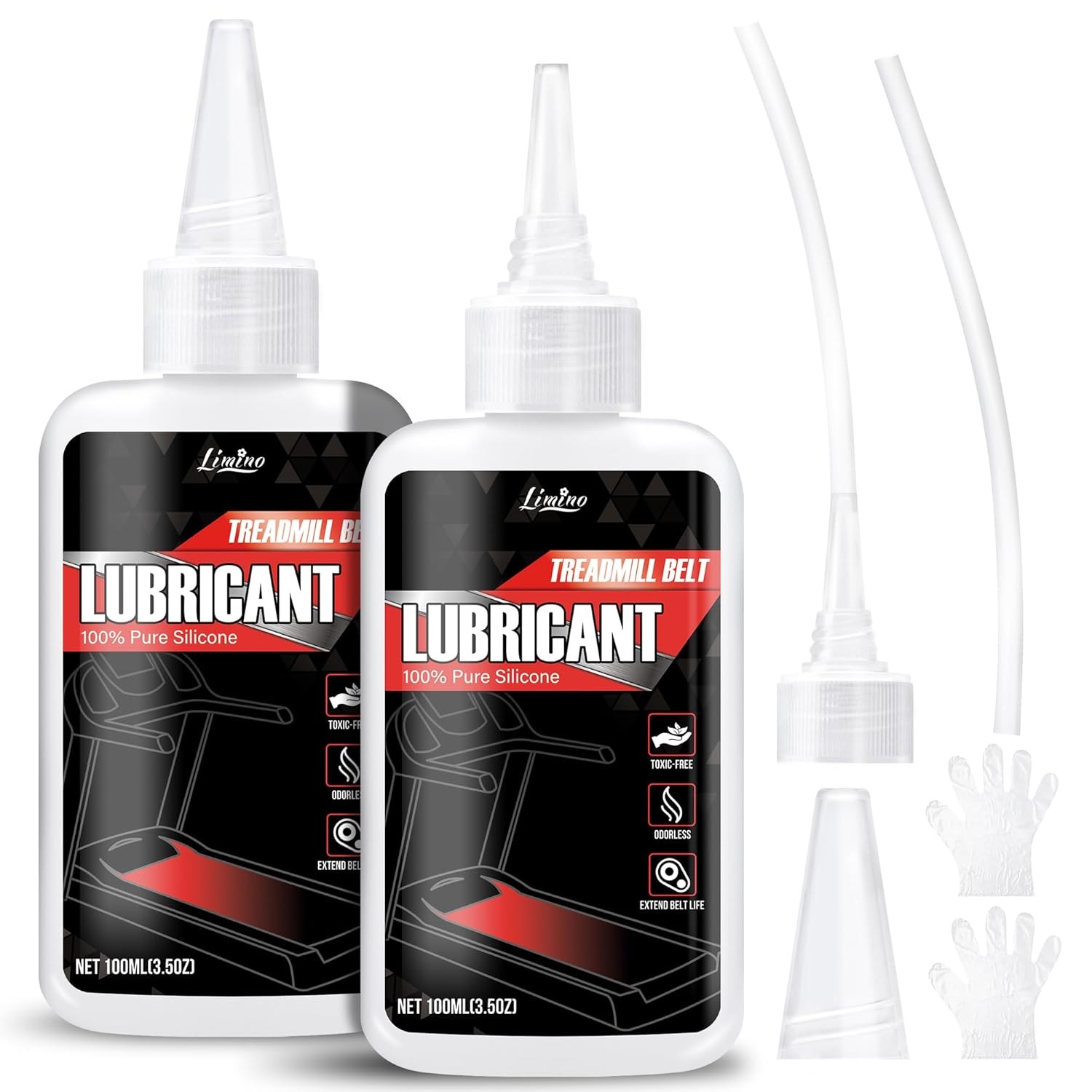 Fitness 100% Silicone Treadmill Belt Lubricant, Lube Application Tube