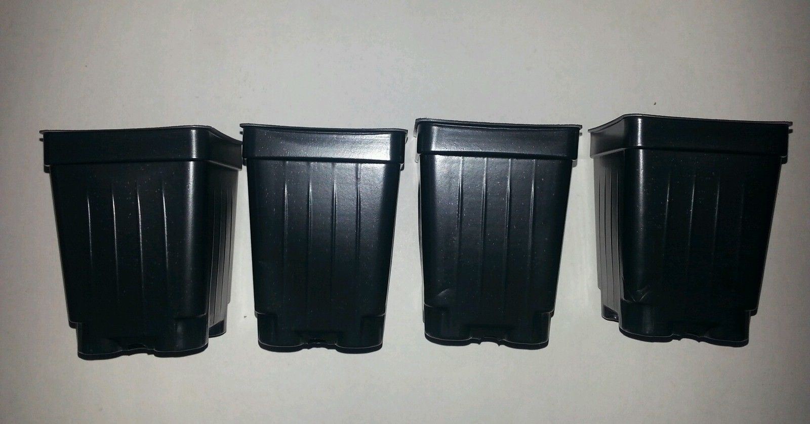 Set of 3 Divided Trays and 96 - 2.5 inch SQUARE DEEP NURSERY POTS Landmark