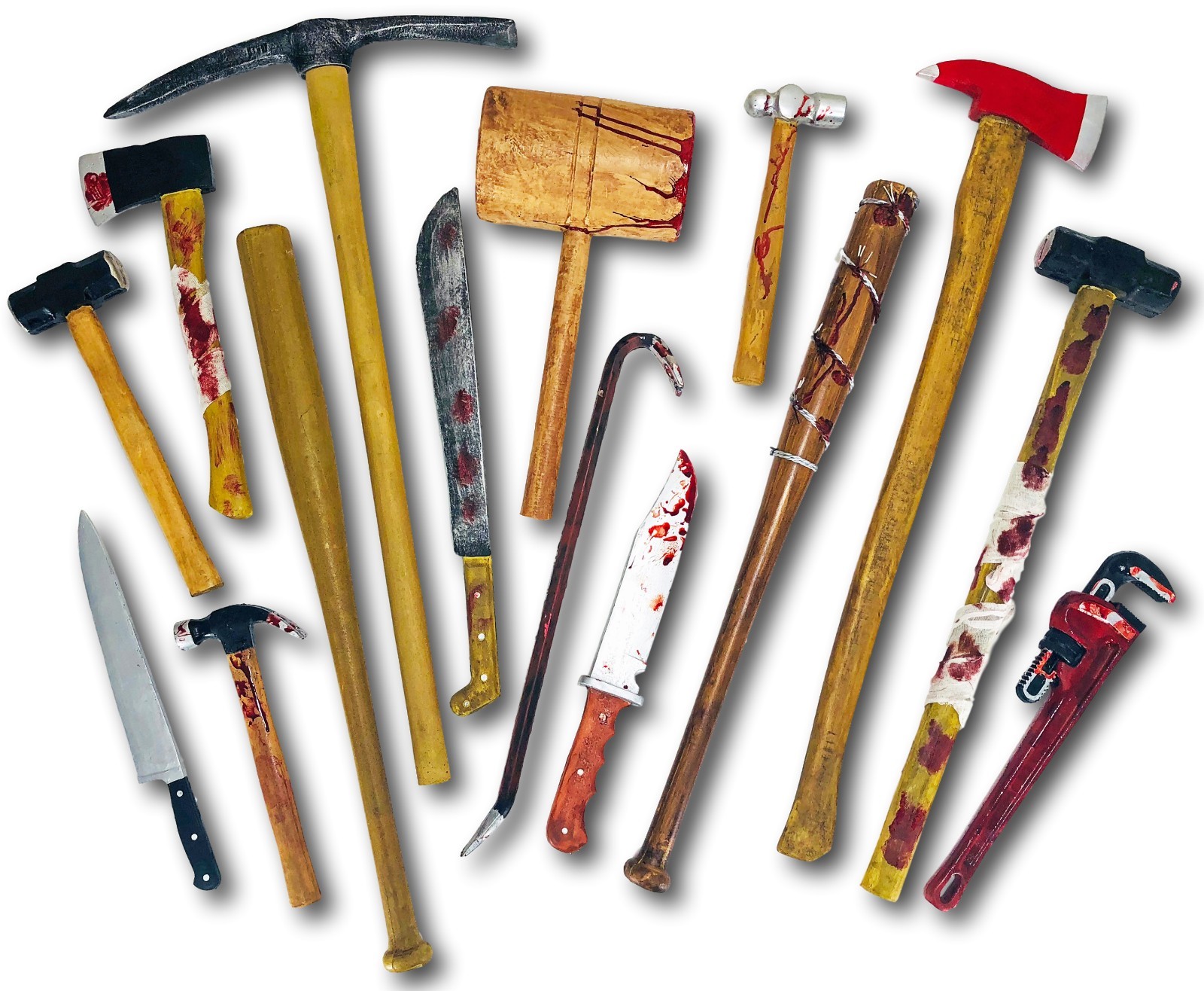 Realistic Halloween PU Foam Prop Weapons Tools Horror Costume Movie Props