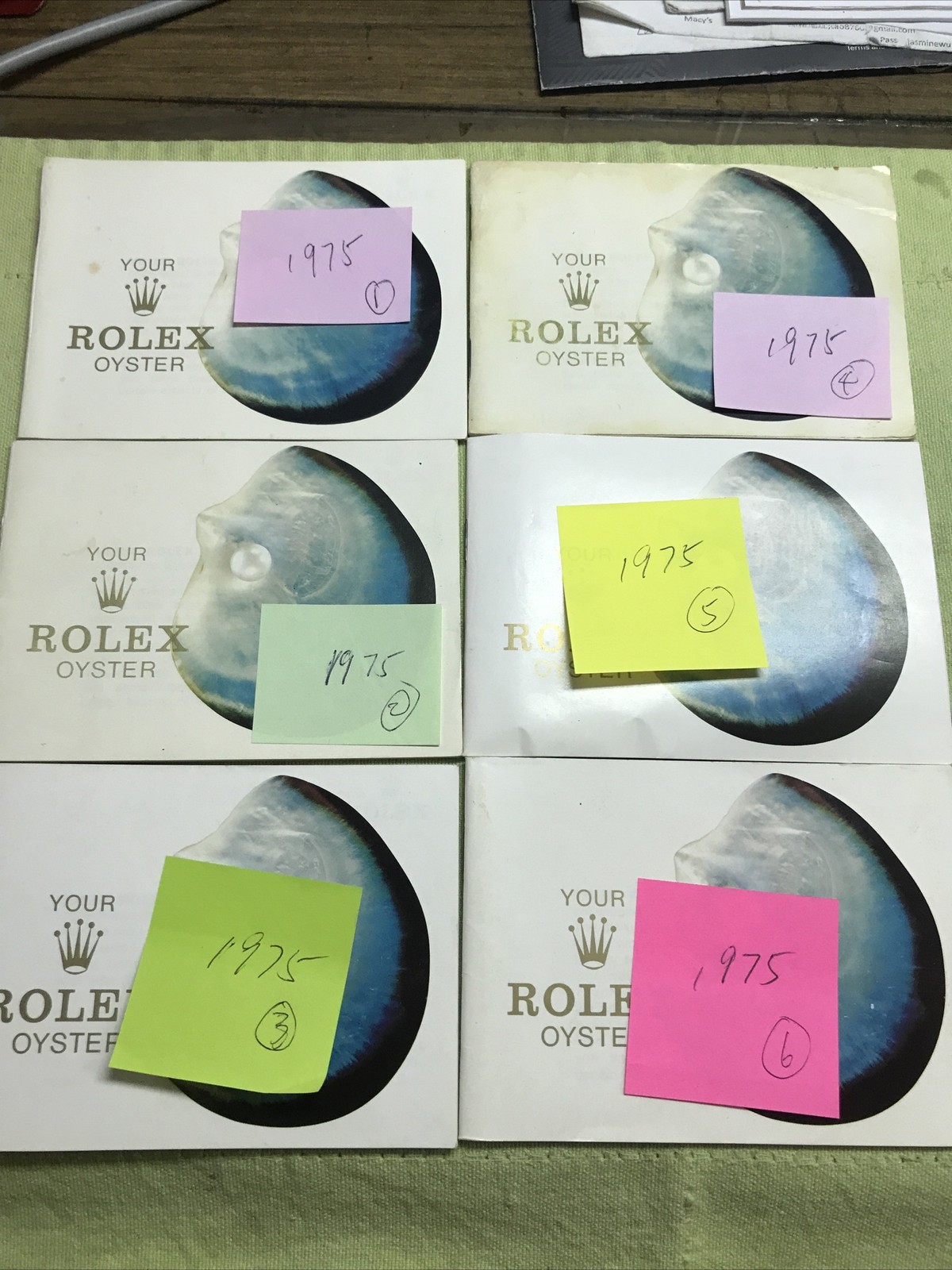 Vintage 1975 Rolex “your Rolex Oyster”Booklet;manual ❗️can choose