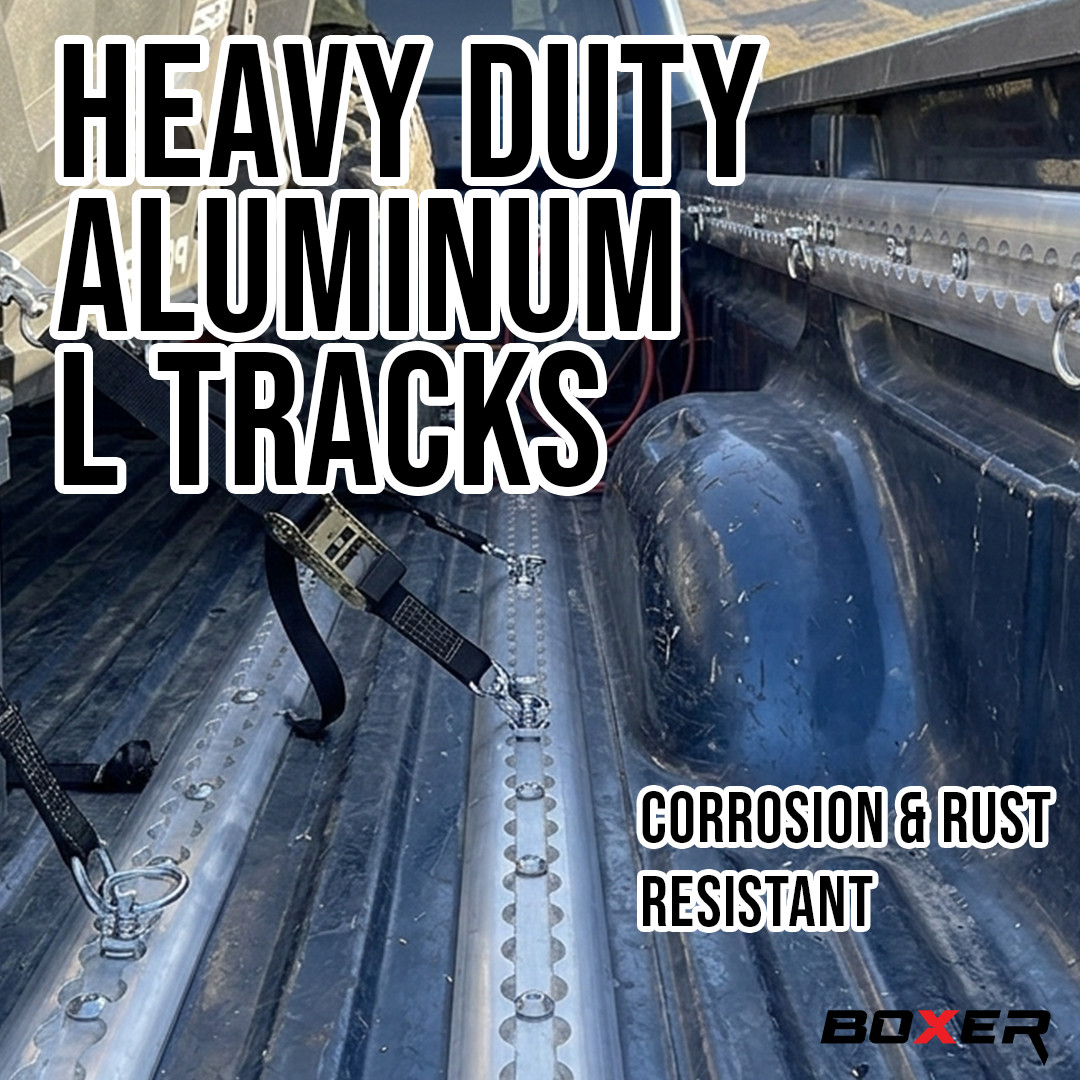 BXR 5' L Track Tie Down Complete Kit - 2 Tracks - Fittings - Installation Screws