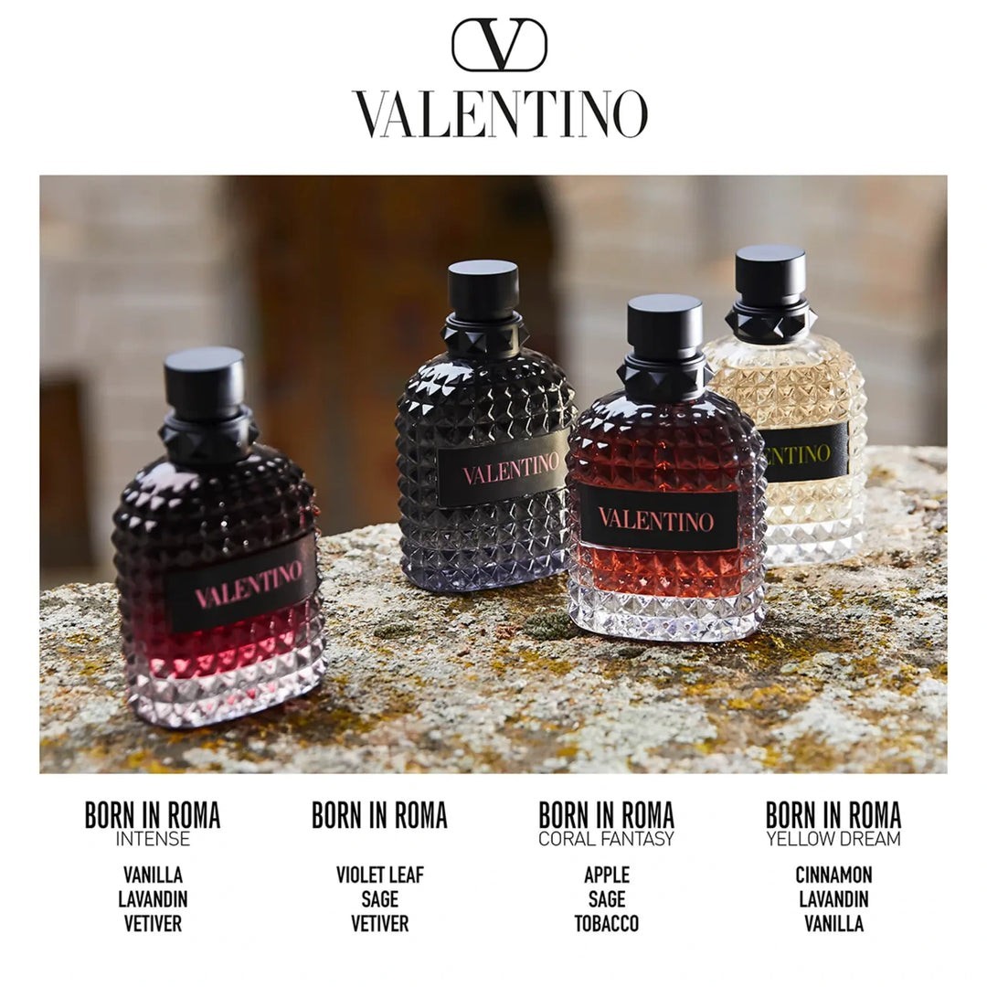 VALENTINO UOMO BORN IN ROMA INTENSE EAU DE PARFUM SPRAY 3.4 Oz / 100 ml FOR MEN