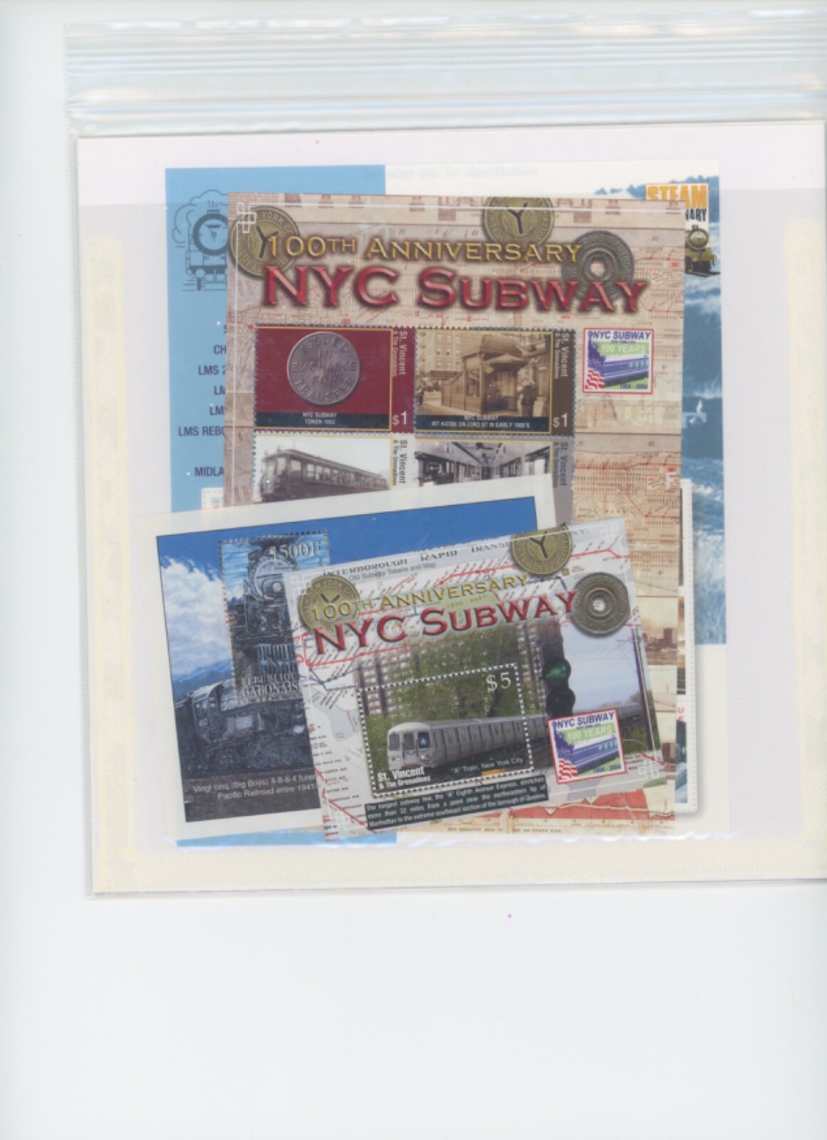 Worldwide Stamps Trains Topical TRAINS Stamps and mini-sheets (mb28