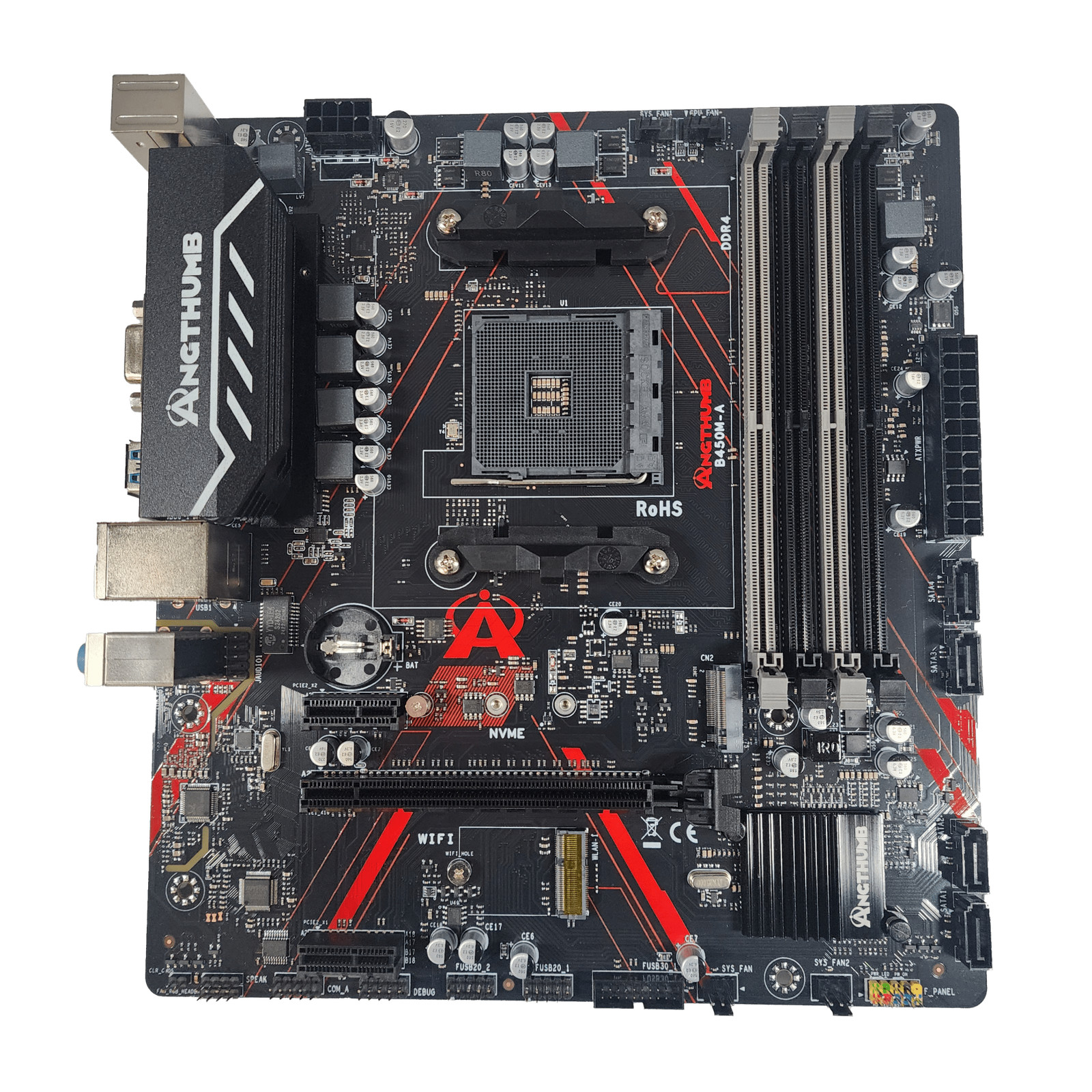 (AMD) GryphiX B450M-A AMD AM4 Socket Motherboard AM4+ M-ATX Micro ATX DDR4
