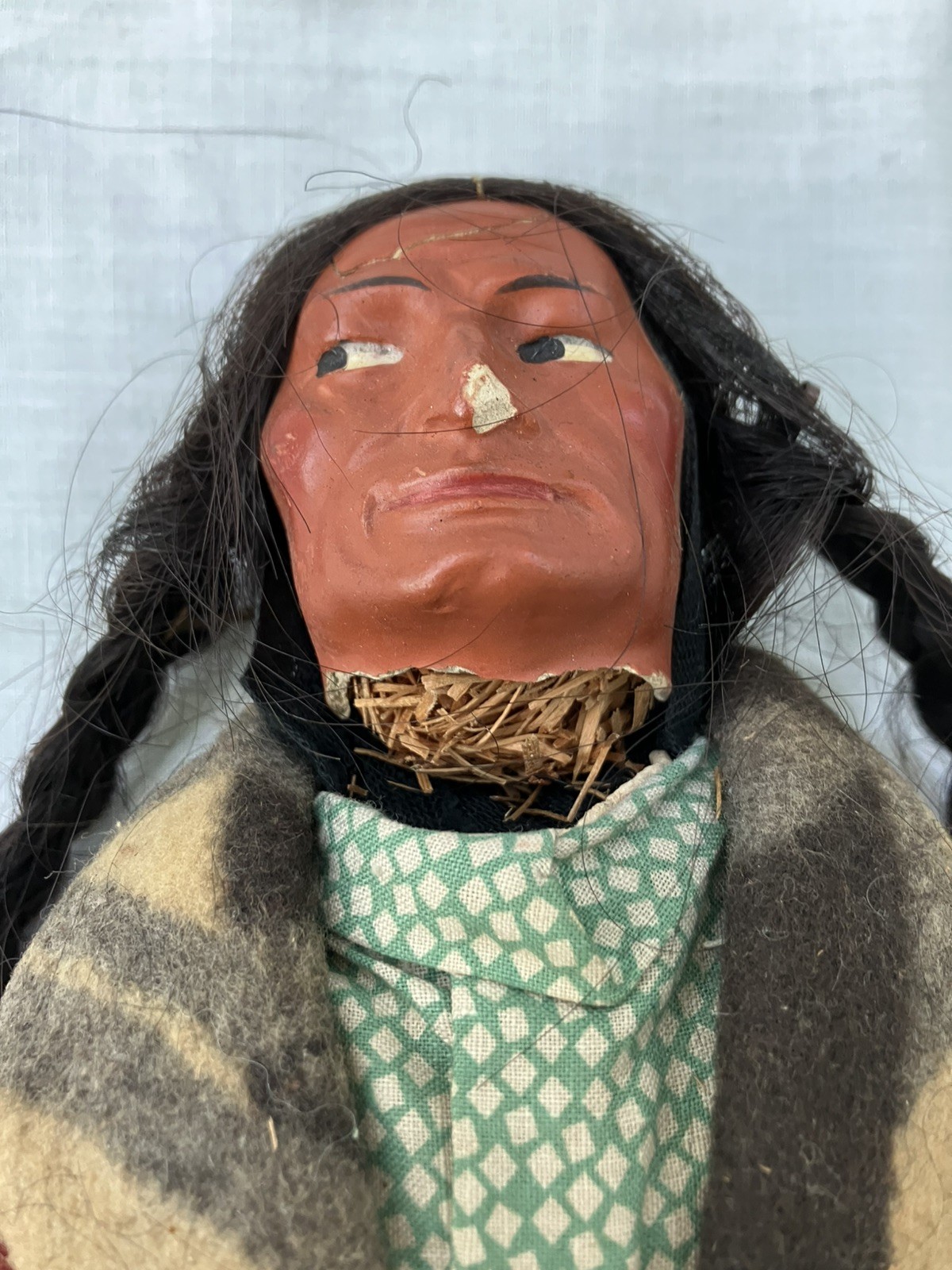 Vintage Skookum Male Native American Doll - 13 Inches Tall