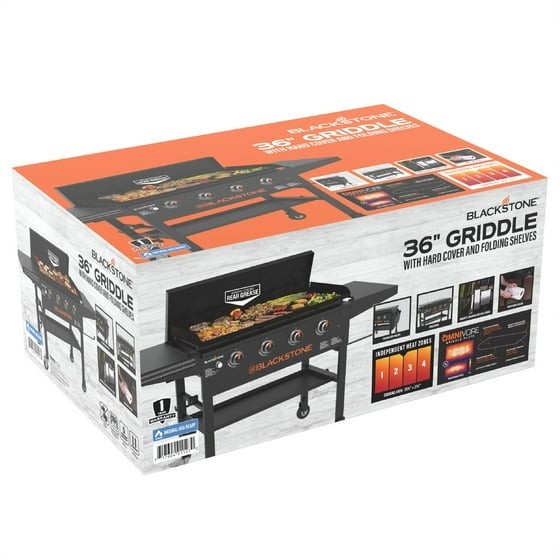 Blackstone 4-Burner 36" Griddle Cooking Station with Hard Cover