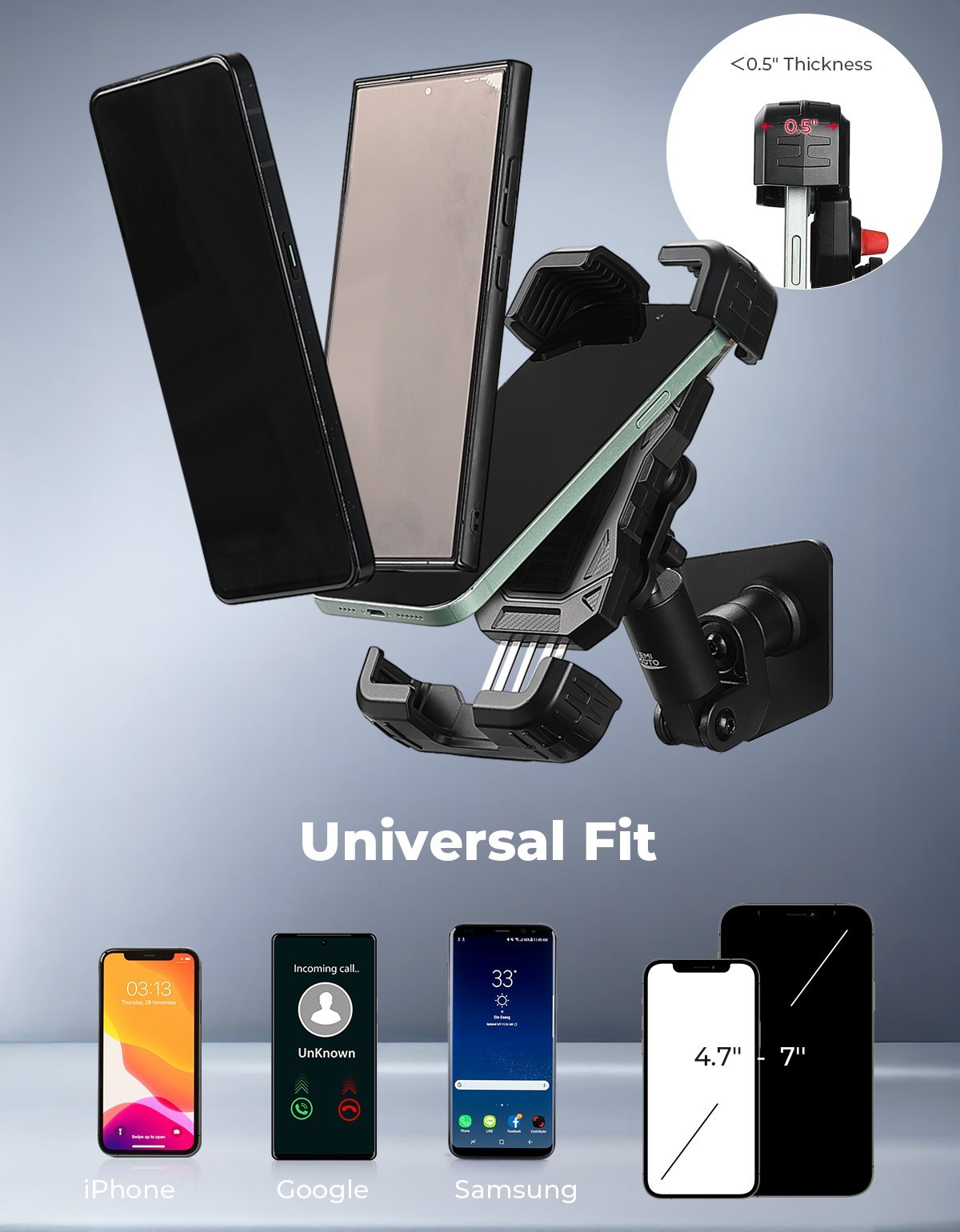 For Can-Am Maverick X3 2017-2025 Upgraded UTV X3 Phone Mount Cell Phone Holder