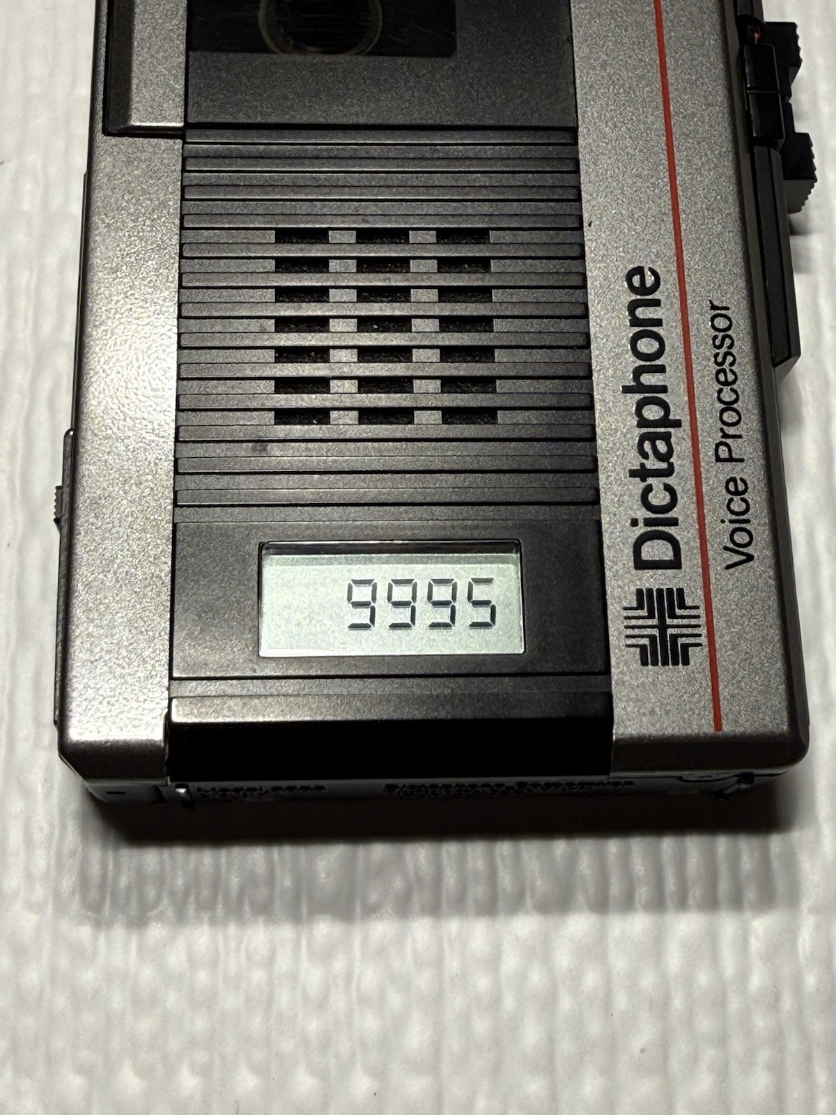 Vintage Dictaphone 3253 Voice Processor Micro Tape Recorder w/ Case - Powers On