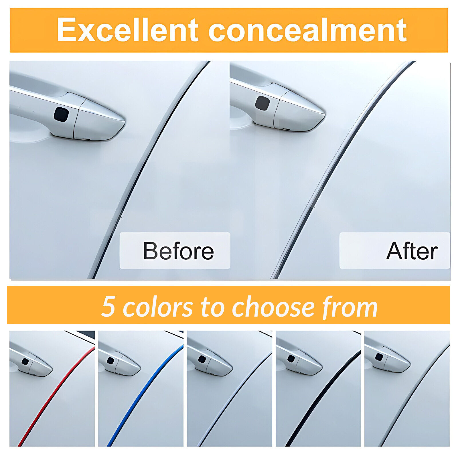 Universal U Shape Car Door Edge Trim Protector Edge Trim Seal Strip Edge Guard