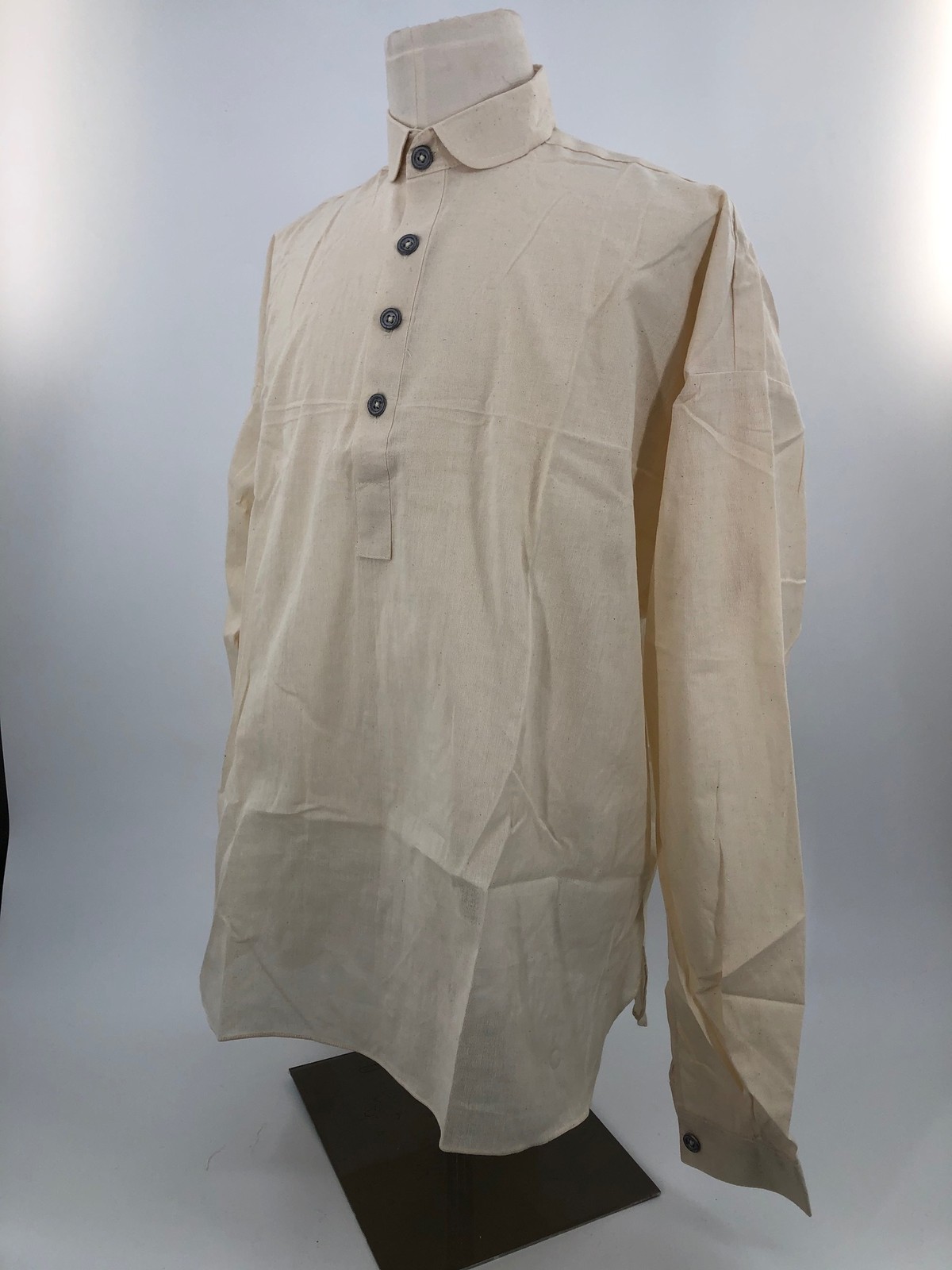 Natural Osnaburg Cotton Shirt - Reenactment - Size XL