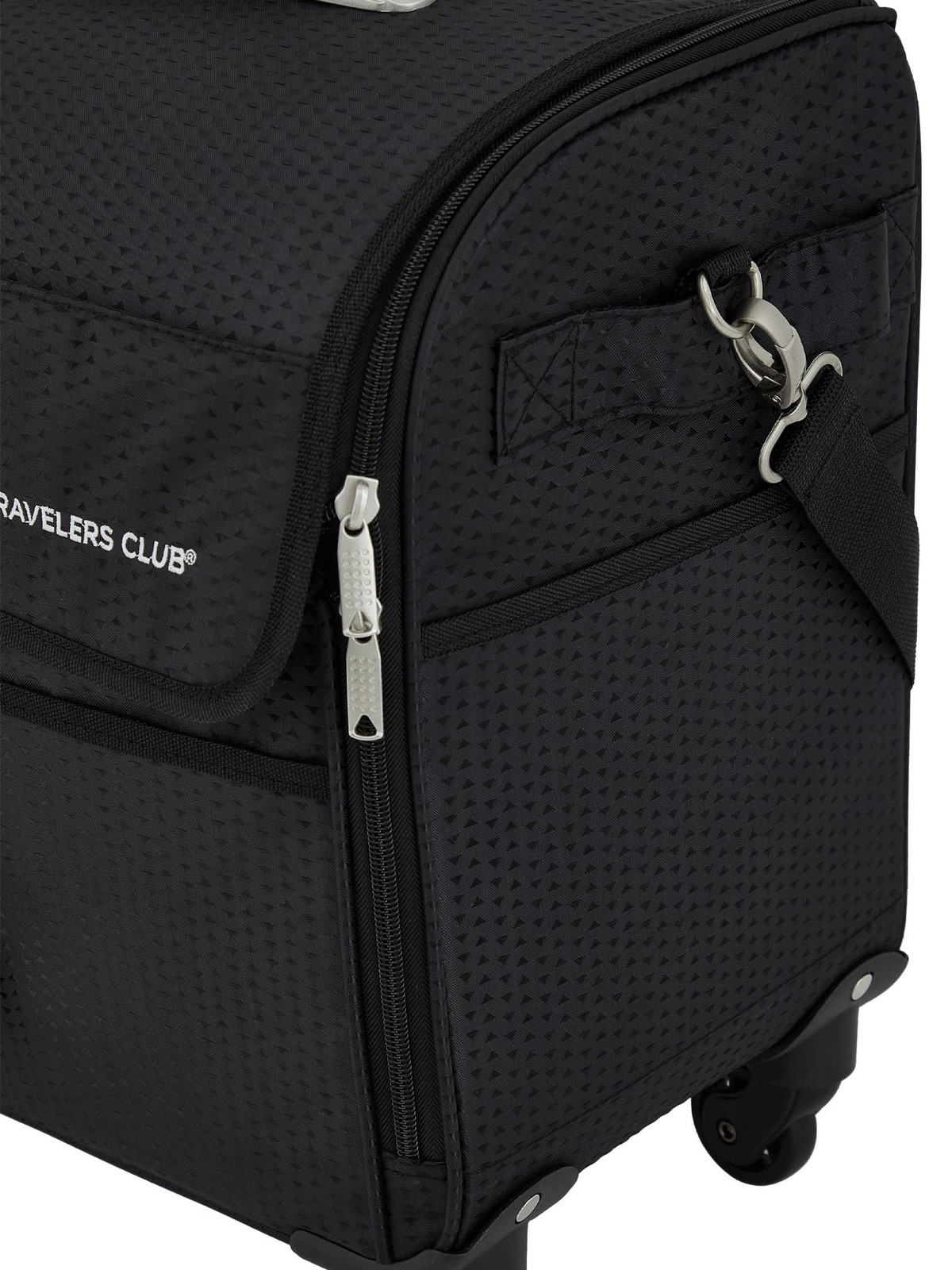 17-inch Travel Rolling 4-Wheel Sewing Machine Bag, Black