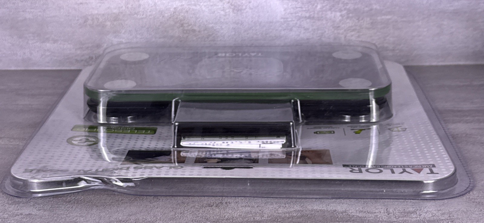 Taylor Glass Digital Mini Scale (9” x 5”) Telescopic Display Model 7086B NEW