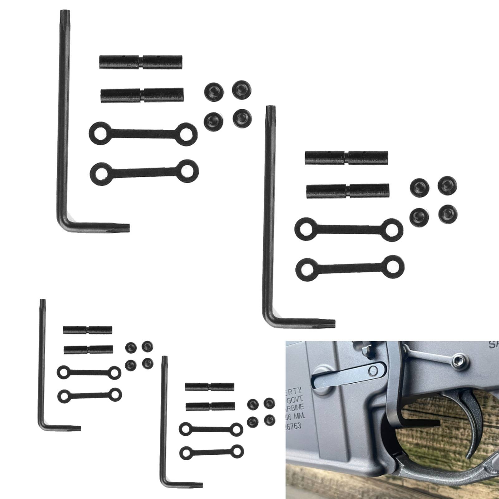 4 Pack Anti Walk Trigger Kit for.154 Small Pinholes Non-Rotation High Precision