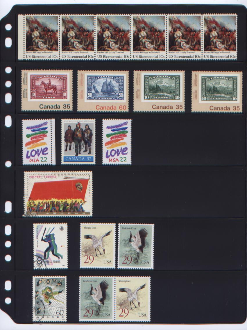 NEW ANCHOR 25 Stock Pages 6S (6-rows) Black stock sheets- double sided...