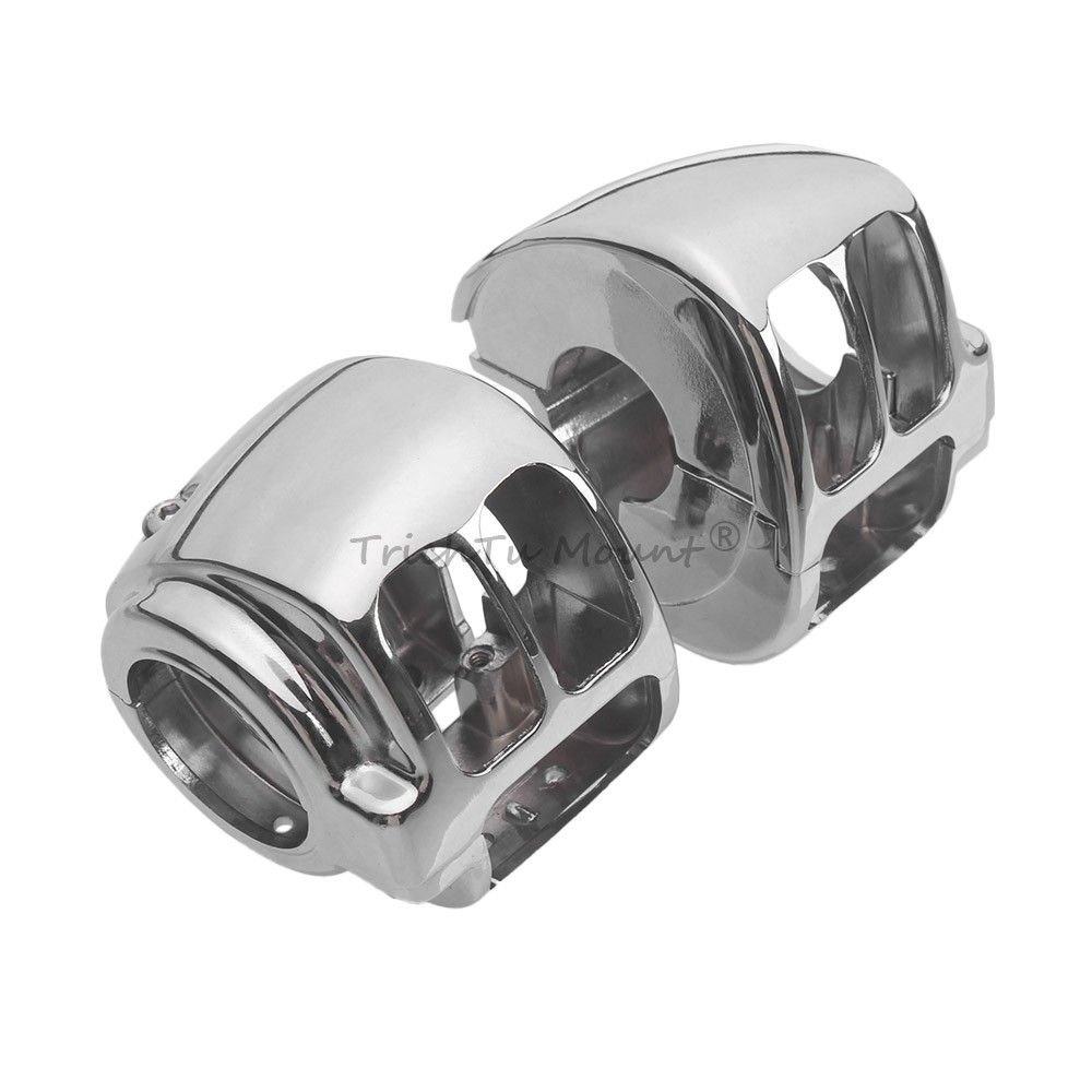 Chrome Handlebar Control Switch Housing Cover Kits For Harley Softail Heritage