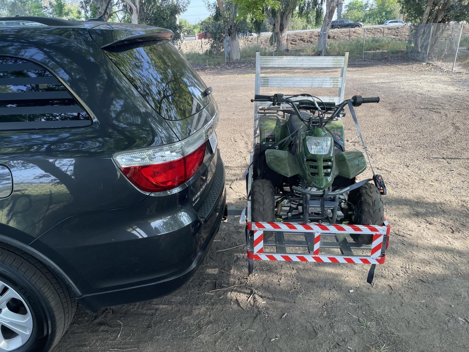 500 lb Aluminum Mobility Scooter Wheelchair Carrier Hitch Ramp Heavy Duty