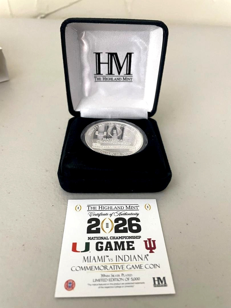 2 Pack Coin Combo from the 2026 CFP College Football National Championship Miami