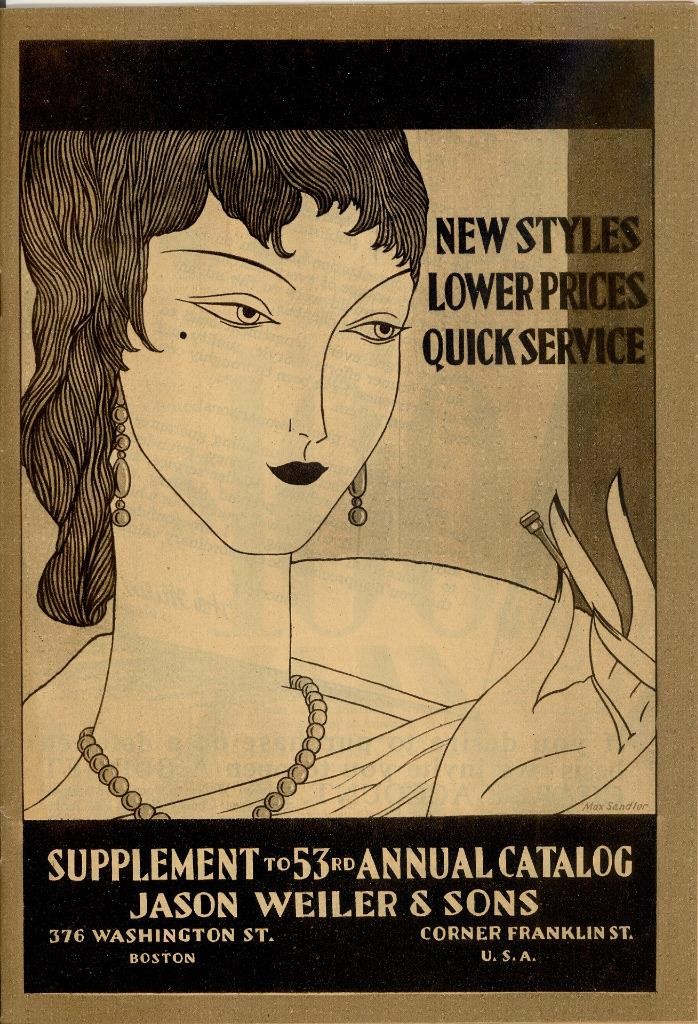 1920s Antique Catalog/Order Form "JEWELRY WATCHES SIVER PURSES CLOCKS" VG Boston